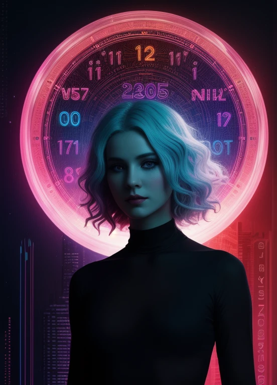 girl wildly curly long platinum hair, style by John Reuss Johannes Itten portrait тhe brightness of the besk colors are cracking, eccentric, ultra hd, the background style by Brian Mashburn is a hazy blurred abstract colored abandoned Victorian city 3D dynamic holographic lines and patterns resembling a digital dance are woven together, dark fantasy v3, art deco, Ink v3, dark fantasy v3, double exposure, numbers hieroglyphs, Cyberpunk dark, 8K Ultra HD, canvas illuminated by a cascade of colorful binary code, dark fantasy v3, art deco, datanoshing, Ink v3, dplash style, high quality, Mysterious