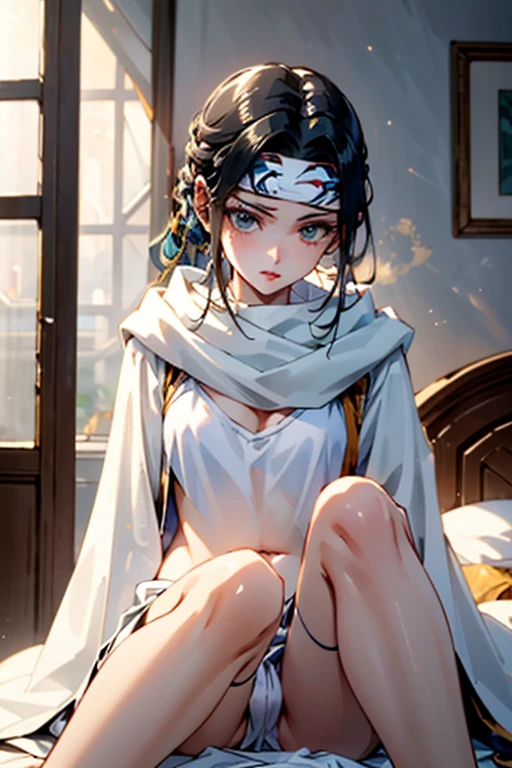 Girl 1,today'Meeting,、、Embarrassed look、、Be united with a male partner、Shyly、Completely naked、C Cup、beautiful体、In a dimly lit room、Spread your legs、beautiful太ももを見せる、Not wearing underwear、Show your vagina、beautiful、Overall image、Sit with your feet up、、Show me your belly、no jacket、No vest、Take off your loincloth、Wear only a headband、