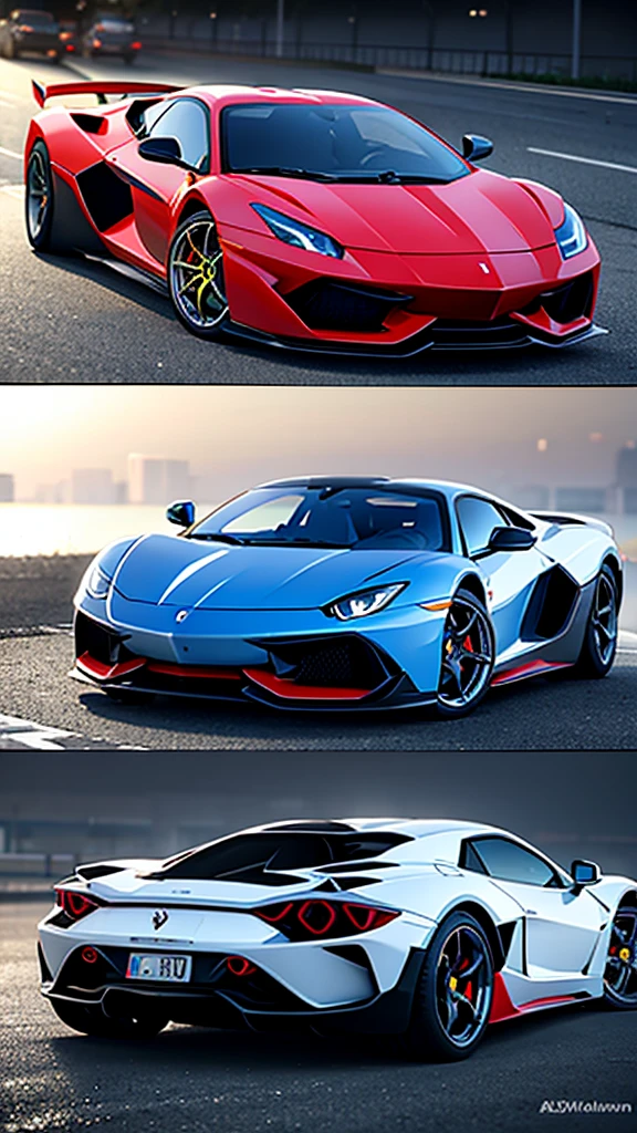Ferrari The Ferrari feature with Lamborghini Aventador plus Bugatti Bolide