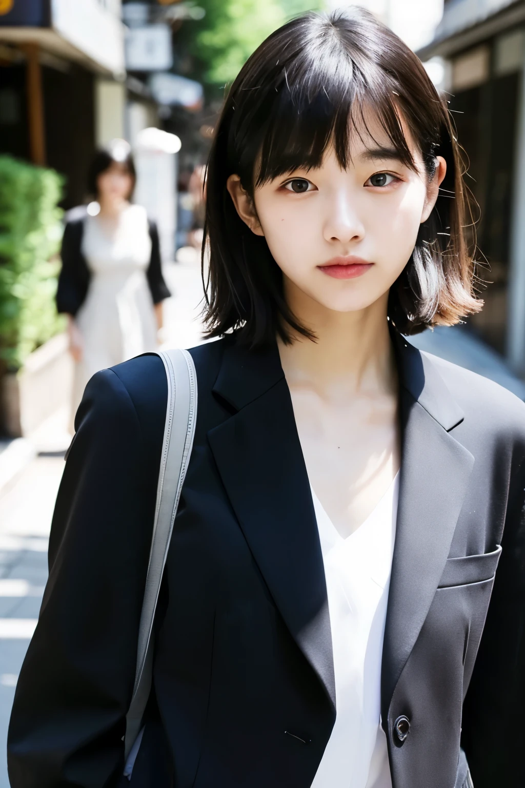 Japan Koreans Black Hair Clear Summer suits you Perfect Face Real