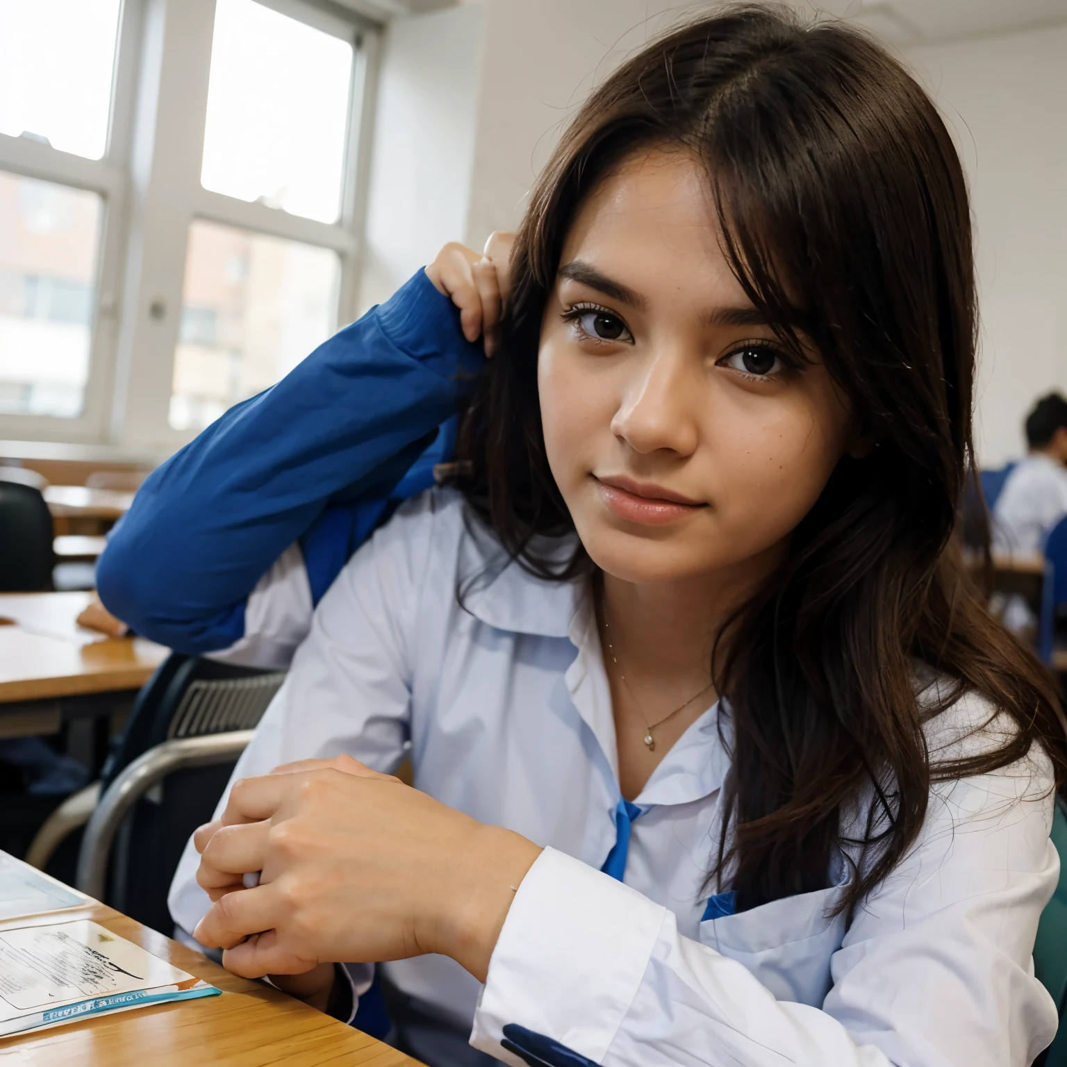 During chemistry class I felt a little worried about the exams since some topics were difficult for me to understand., sin embargo creo que la clase siempre fue entretenida y dinamica, On the other hand, I felt calm with the tasks since there were never too many tasks.