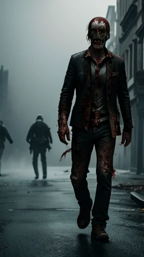 A zombie is walking