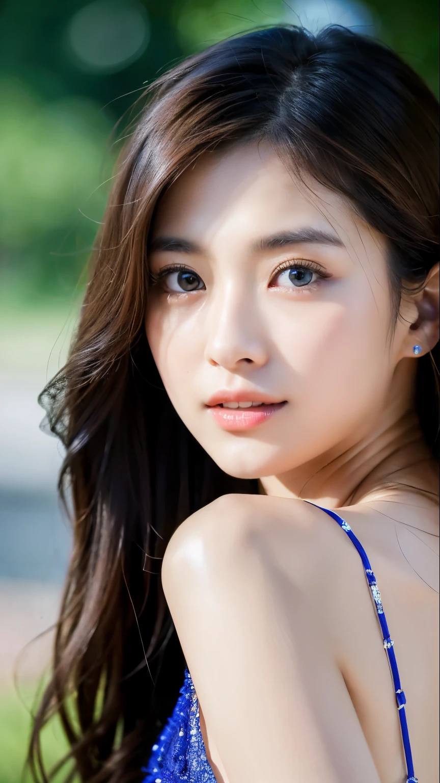 (gravure、masterpiece、Professional photography、High resolution、high quality)、(Perfect beautiful girl、Perfect beauty、Perfect Anatomy、Beautiful edges、Beautiful Skin)、nature、Mysterious、woman with aura、Eyes sparkling、