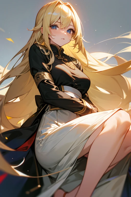 王子様系female子、Blonde、Long Hair、female、Manly