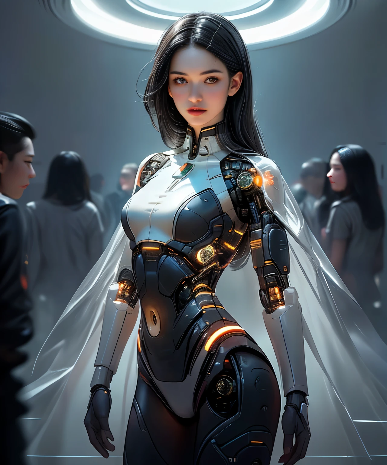 (highest quality,4K,8k,High resolution,masterpiece:1.2),Very detailed,(Realistic,photoRealistic,photo-Realistic:1.37),(Best Selling Sex Android for Women:1.2),(nice, Perfect Iris, perfect lips, Perfect Teeth),(Perfect Skin, Soft front light, Shine, High resolution),(Calm colors)AI-equipped autonomous female android々An exhibition showing sex positions, Adorned with a beautiful face and captivating mannerisms. Android Eyes, lips, The face is exquisitely painted, creating a mesmerizingly Realistic appearance. The exhibition is a masterpiece of modern art, Combining the media of sculpture and technology、Blurring the lines between humans and machines. The androids' bodies are crafted with ultra-Realistic materials, utilizing physically-based rendering techniques to achieve a photoRealistic effect. The lighting is carefully designed to highlight the android&#39;s features., Studio lighting creates a captivating atmosphere. The colors represent a vibrant and attractive palette., Enhance the appeal of the exhibition. この展覧会はHigh resolutionの映像を誇っている, such as 4K and 8k displays, Visitors can immerse themselves in the exquisite details of the android&#39;s body and facial expressions.. Elements such as bokeh further enhance the scene., Creates a dreamy and fantastical atmosphere. The exhibition combines elements of photography and conceptual art., It created an innovative and provocative art form.. (Browsing Caution:1.5), Her breasts, Stomach, The genitals are covered with artificial skin.. Sex androids are beautiful, They were so detailed that they were indistinguishable from real people.、Sexually attractive face (There&#39;s a Swedish girl, Russian girls, And the type of Japanese girls:1.8). Their eyes are blue.