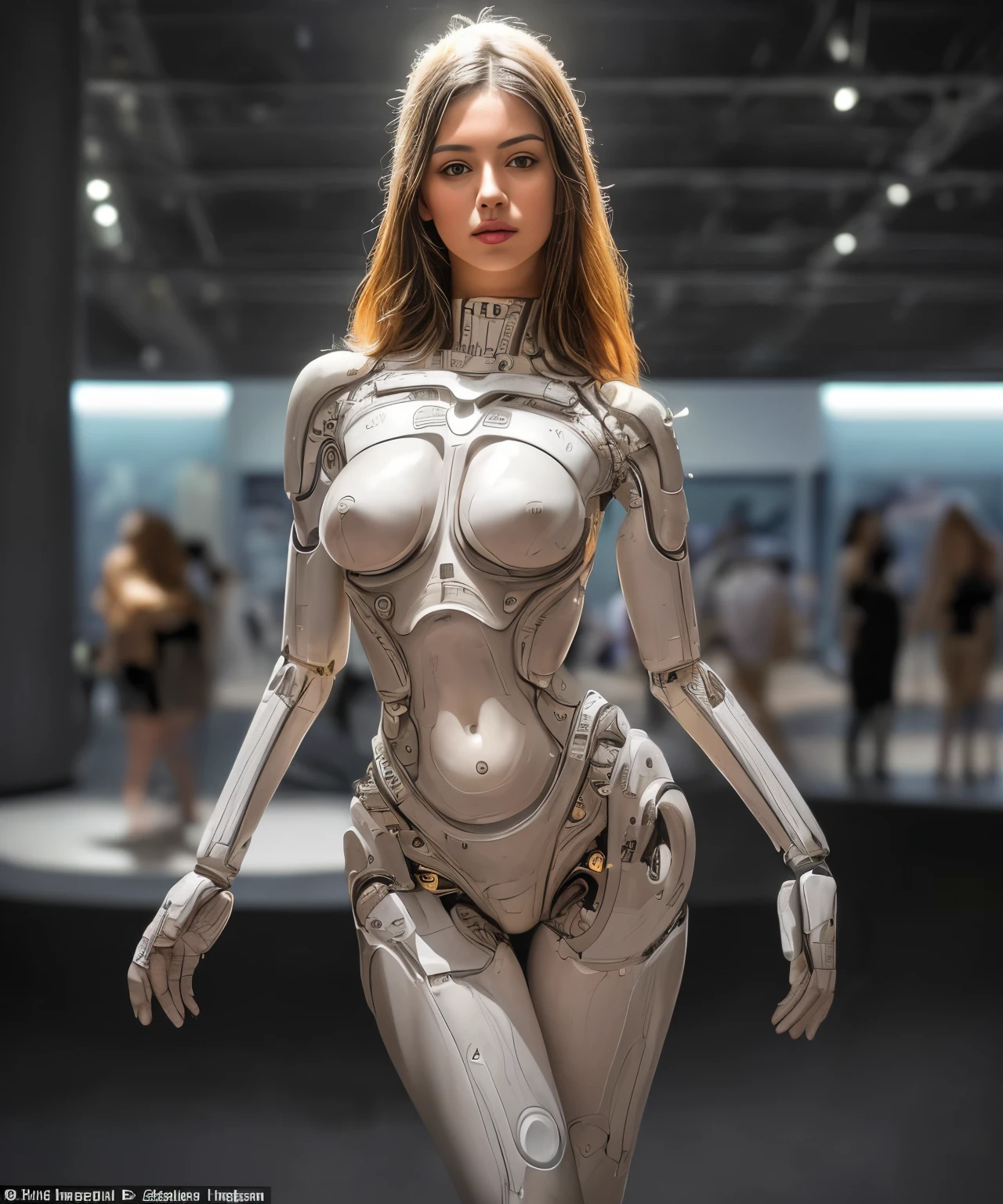 (highest quality,4K,8k,High resolution,masterpiece:1.2),Very detailed,(Realistic,photoRealistic,photo-Realistic:1.37),(Best Selling Sex Android for Women:1.2),(nice, Perfect Iris, perfect lips, Perfect Teeth),(Perfect Skin, Soft front light, Shine, High resolution),(Calm colors)AI-equipped autonomous female android々An exhibition showing sex positions, Adorned with a beautiful face and captivating mannerisms. Android Eyes, lips, The face is exquisitely painted, creating a mesmerizingly Realistic appearance. The exhibition is a masterpiece of modern art, Combining the media of sculpture and technology、Blurring the lines between humans and machines. The androids' bodies are crafted with ultra-Realistic materials, utilizing physically-based rendering techniques to achieve a photoRealistic effect. The lighting is carefully designed to highlight the android's features., Studio lighting creates a captivating atmosphere. The colors represent a vibrant and attractive palette., Enhance the appeal of the exhibition. The exhibition boasts high resolution images., such as 4K and 8k displays, Visitors can immerse themselves in the exquisite details of the android's body and facial expressions.. Elements such as bokeh further enhance the scene., Creates a dreamy and fantastical atmosphere. The exhibition combines elements of photography and conceptual art., It created an innovative and provocative art form.. (Browsing Caution:1.5), Her breasts, Stomach, The genitals are covered with artificial skin.. Sex androids are beautiful, They were so detailed that they were indistinguishable from real people.、Sexually attractive face (There's a Swedish girl, Russian girls,And the type of Japanese girls:1.8). Their eyes are blue.