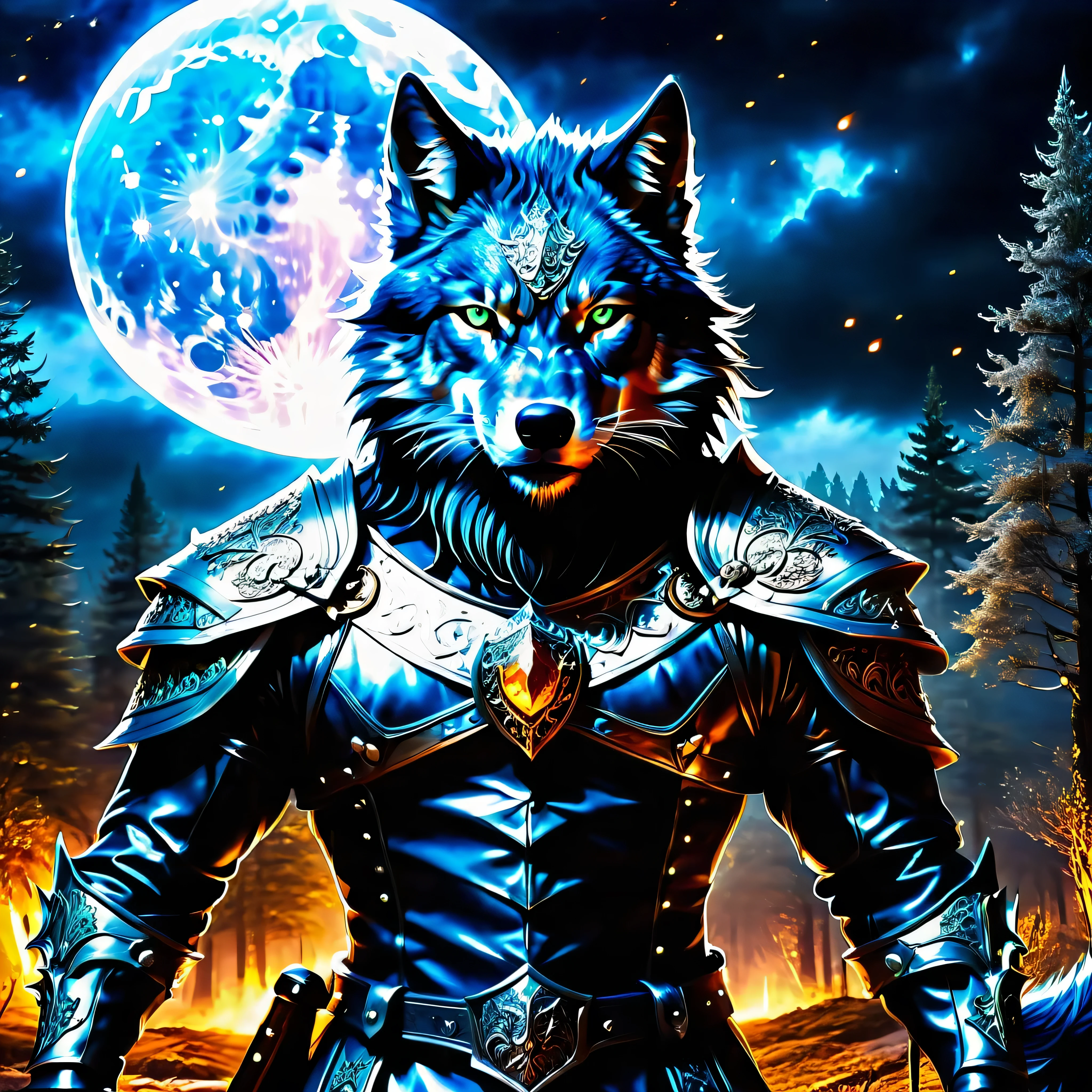 Geralt of Rivia holding sword,skell,lambert and vesemir,(ultra highdef, ultra high-quality,32k,64K,ultra highres,epic top masterpiece:1.2),symmetrical ultra-detailed,ultra realistic:1.37,wolf school background,wolf symbol,portrait,ulra sharp focus,physically-based rendering,professional,vivid colors,bokeh,handsome facial features,baltic amber medallion,captivating blue eyes,long silver hair,sculpted muscles,silver sword,ageless face,warrior's scars,dangerous expression,fierce and determined look,dark and mysterious atmosphere,strong presence,eerie glow,stag antler necklace,elegant black leather armor,stormy sky,snow-covered landscape,gloomy forest,wisps of magic in the air,fireflies dancing in the night,full moon illuminating the scene,dramatic lighting effect,detail of chainmail armor,ember-eyed black wolf in the background,grim expression of Vesemir,skeptical gaze of Lambert,silent and imposing Skell,unwavering loyalty to Geralt,expression of camaraderie and trust,swirling mist surrounding them,hint of danger and adventure in the air. --v 6 --s 1000 --c 20 --q 5 --chaos 100
