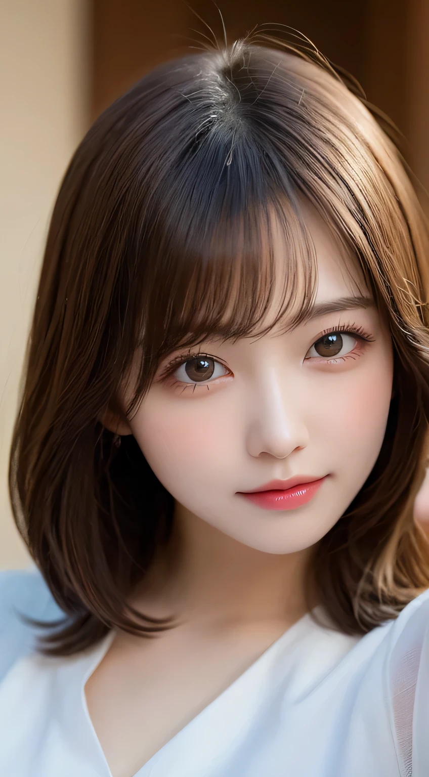 Tabletop, highest quality, shape, Very detailed, finely, High resolution, 8k wallpaper, perfect dynamic composition shape, Beautiful and detailed, Elegant winter clothes,Medium Hair,small breast natural color lip, bold sexy pose,smile、20-year-old girl、cute、Looking at the camera is sexy,night,Beautiful and elaborate face,Elegant face,Perfect and beautiful face,Slim face and body,spread your arms wide、Background Blur