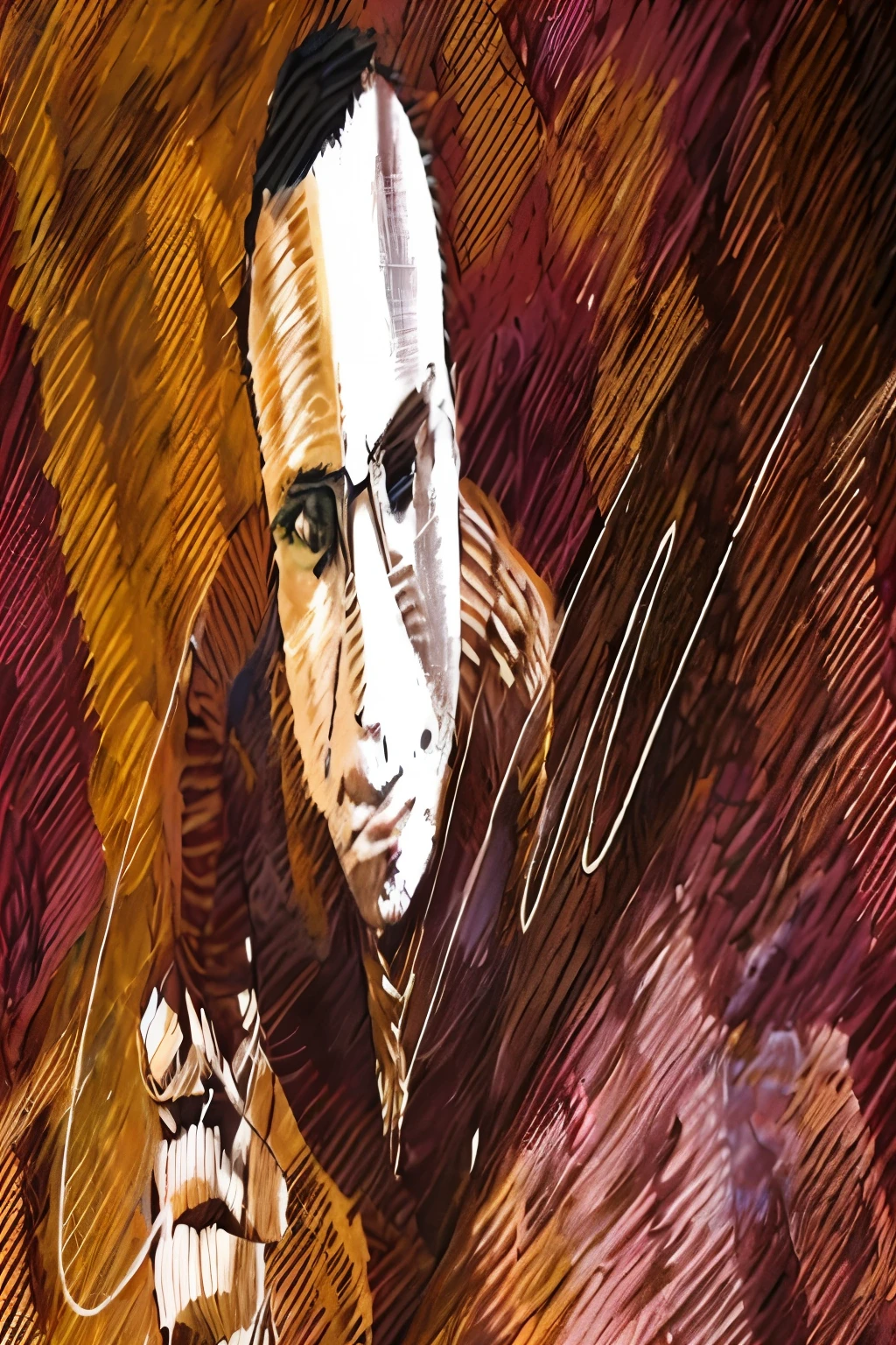 Oil painting of a man holding a gun, an illustration, Syd Mead 3/4 closeup portrait, illustration”, mort drucker illustration, Inspired by Michael Aloysius Sarisky, fan art, Pedro Bell's artwork, Inspired by Paul Henry, Inspired by Oswalt Terry, Inspired by Wojciech Sidmark, illustration!,like,