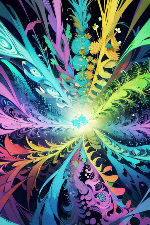 absurdos, high resolution, ultra detalhado, 1 garota, Sozinho, olhos extremamente detalhados, (Arte Oficial, beautiful and aesthetic:1.2), (1 garota), extremamente detalhado,(arte fractal:1.3),Colorida,mais detalhado
