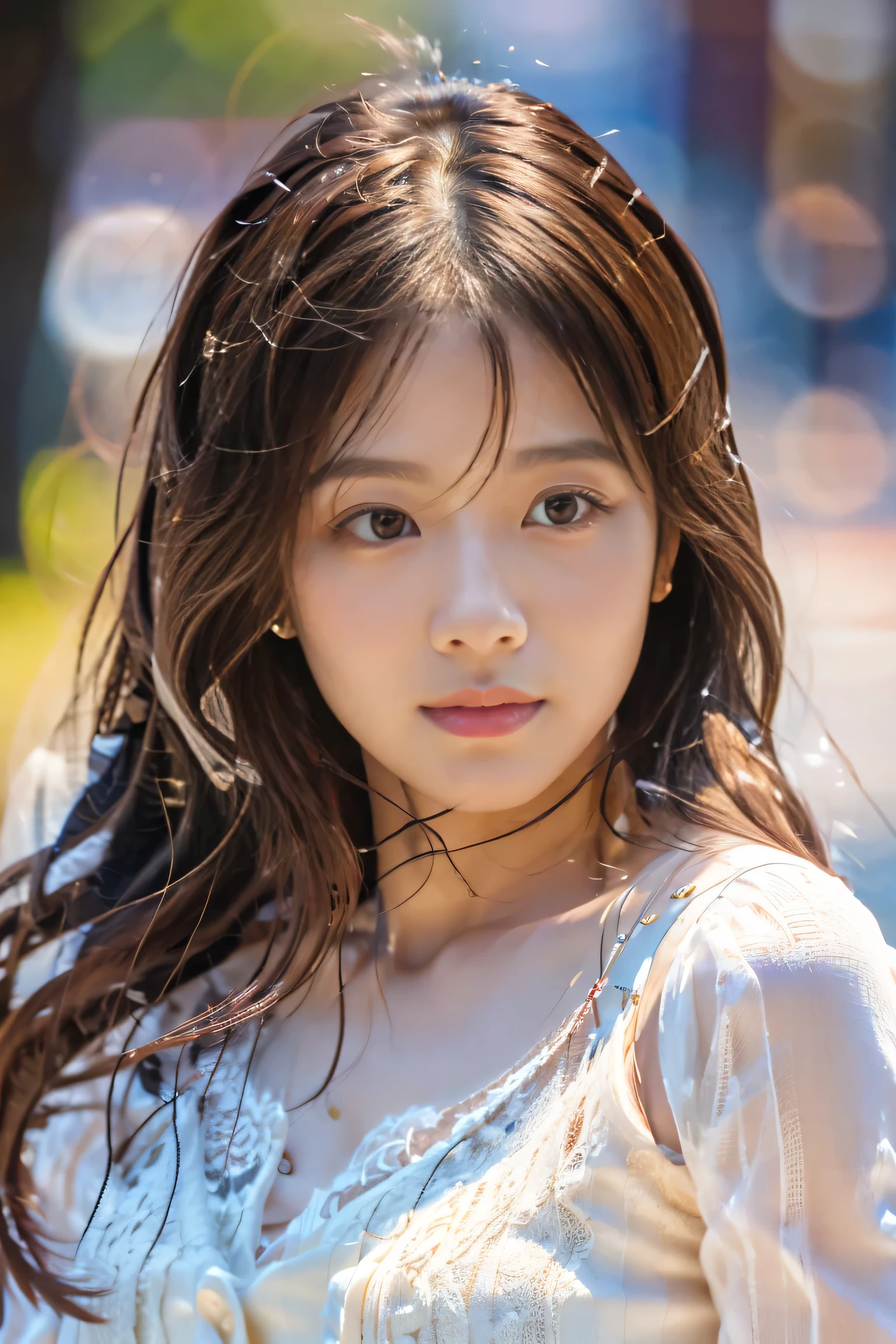 masterpiece, highest quality, Photorealistic, Very detailed, finely, High resolution, 8K Wallpaper, Professional, High level of detail, ((One 20-year-old girl:1.2)), Slender Japanese women,cute lips, Detailed clavicle, Mid-chest、Perfect Face, (Cute short hair:1.5), Chestnut Hair、Cute face、Sleeping on the bed、(see-through nightgown:1.5)、Perfect Professional Potion、((Complete head-to-toe coverage:1.5)、
