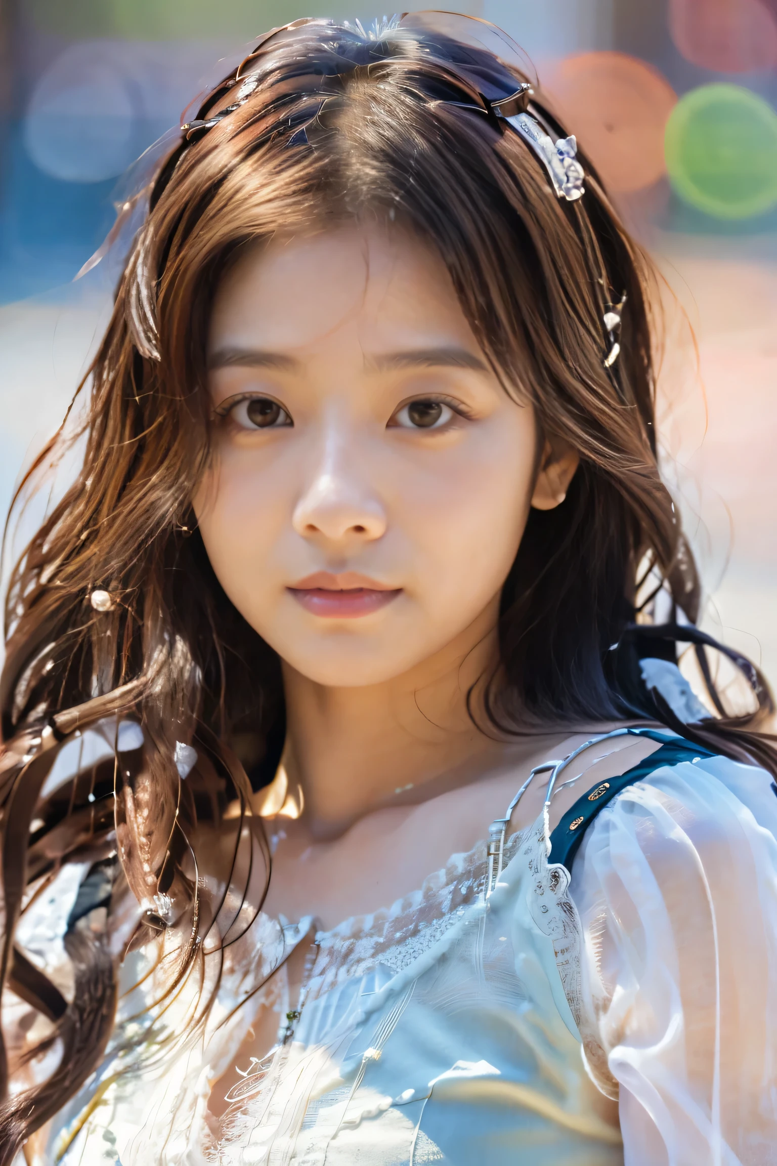 masterpiece, highest quality, Photorealistic, Very detailed, finely, High resolution, 8K Wallpaper, Professional, High level of detail, ((One 20-year-old girl:1.2)), Slender Japanese women,cute lips, Detailed clavicle, Mid-chest、Perfect Face, (Cute short hair:1.5), Chestnut Hair、Cute face、Sleeping on the bed、(see-through nightgown:1.5)、Perfect Professional Potion、((Complete head-to-toe coverage:1.5)、