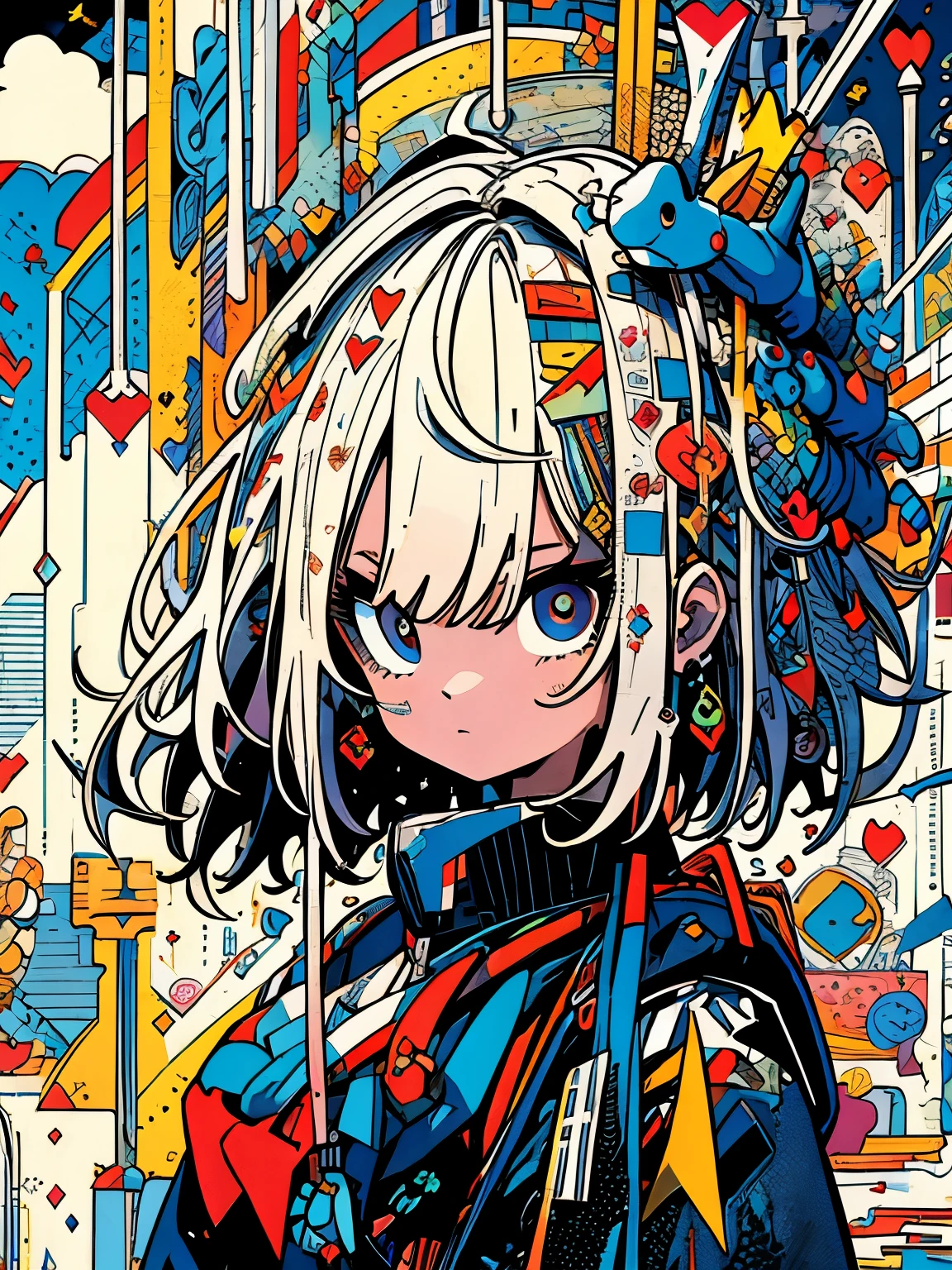 ((((masterpiece)))), highest quality, very_expensive_solve, big_file size, Full Color, look up, With a gentle expression, 1 girl, Dragon-filled background