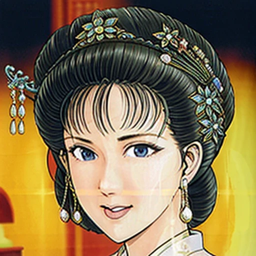 {best quality}, {very aesthetic}, {ultra-detailed}, {best illustration},NSFW,mature female,{full_nude},{full_body},big breast,big nipple,Pubic hair of the same color as the hair,red cheek, crying, open mouth,close eyes,skinny,chinese traditional style bed,Undressing