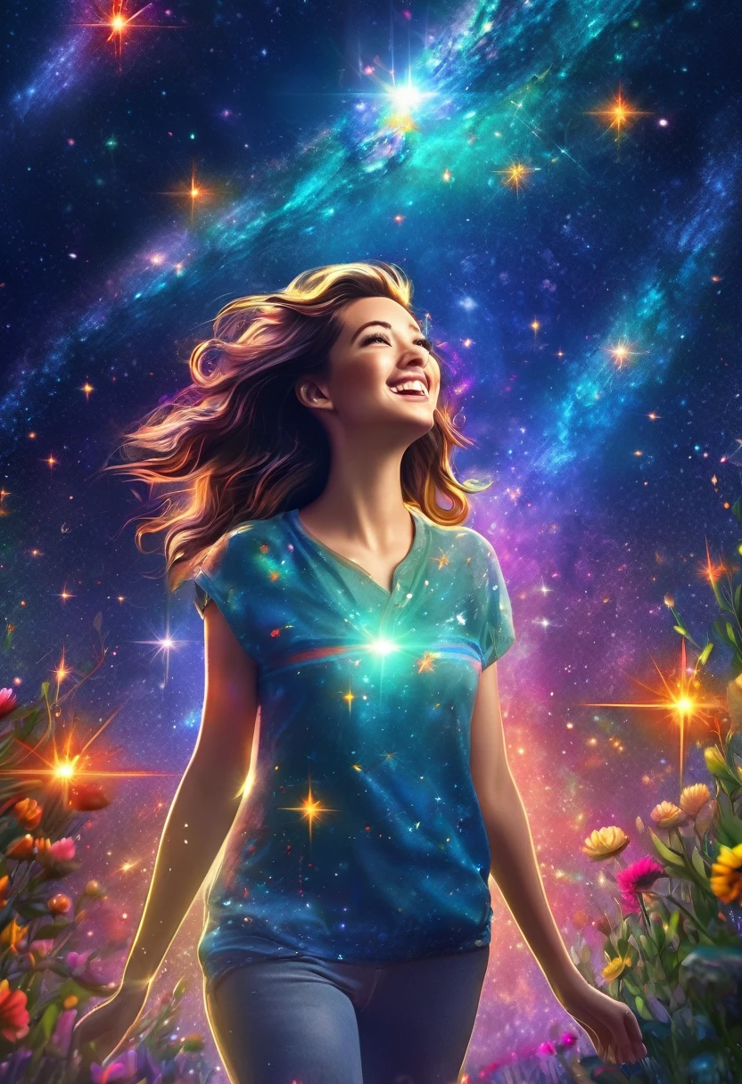 (best quality,4k,8k,highres,masterpiece:1.2),ultra-detailed,(realistic,photorealistic,photo-realistic:1.37),cartoonish,shooting star,big smiley face,cosmos,motion blur,sparkling tail,glowing streak,galaxy,space,time warp,fast speed,joyful,cheerful,excited,otherworldly,celestial,outer space,vivid colors,high contrast,beautifully textured,playful expression,crisp features,expressive eyes,silky stream of stars,magical aura,ephemeral,pure happiness,strong sense of movement,energetic,vibrant,unstoppable,starry sky,adventure,quest