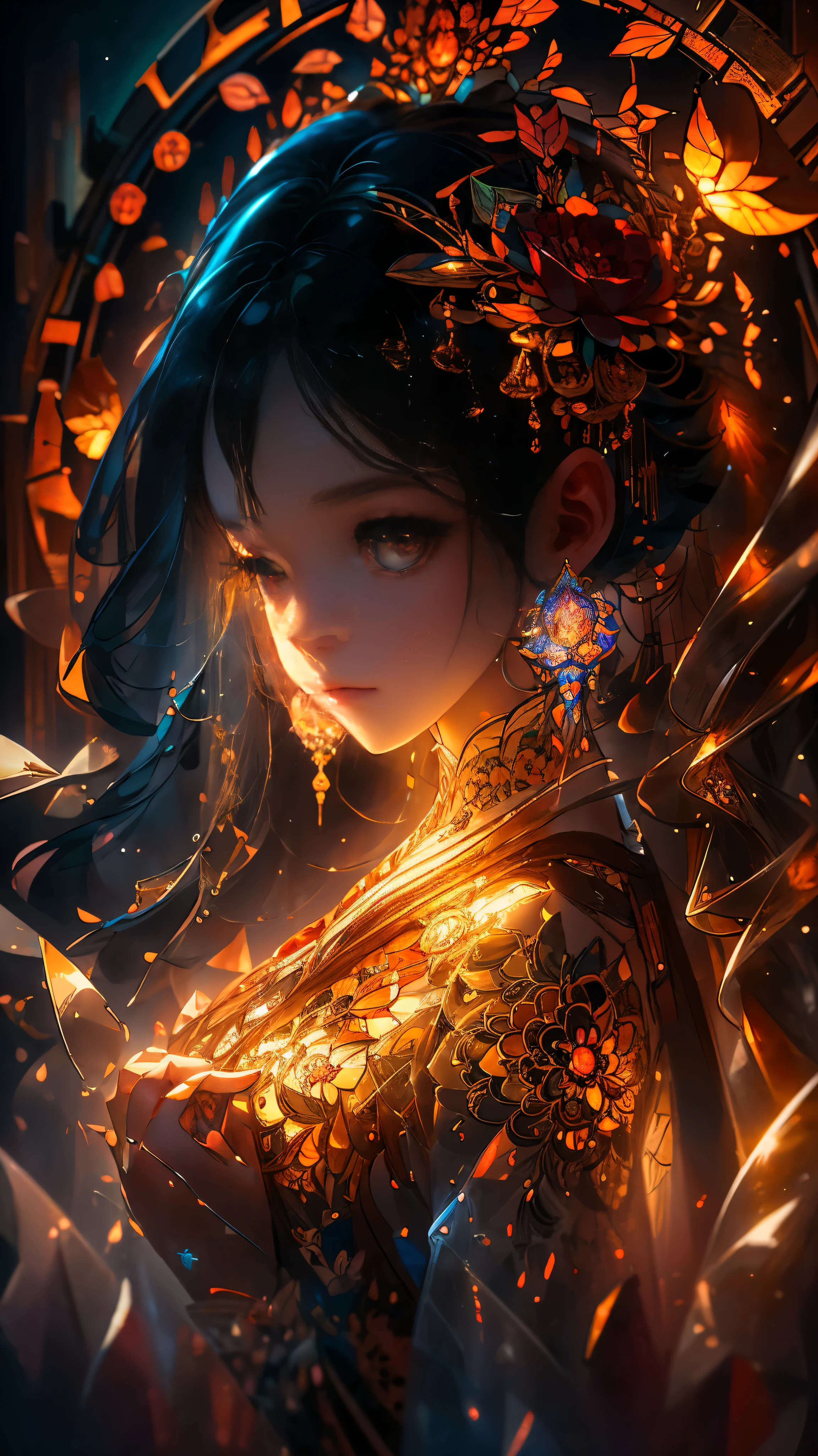 a girl, very sexy nature outfit, medium shot, visible face, detailed face, perfectly shaded, atmospheric lighting, by makoto shinkai, stanley artgerm lau, wlop, rossdraws cyberpunk, neon lights, cinematic lighting, detailed eyes, shot from the ground by Miyazaki, deviantart, artstation, (high detail:1.92), realistic anatomy, cinematic composition, professional retouch, trending on artstation, illustration, clear eyes, dramatic lighting, sharp focus, realistic, composition, professional photo, highly detailed, colorful, hyperrealistic, HD, 4k, 8k, no blur, masterpiece, award winning, art, trending on artstation, dramatic, high quality, dramatic, cinematic, epic scene, in the golden ratio, ultra detailed and detailed, highly detailed and intricate, symmetrical, art by Leonardo da vinci, in the style of Greg Rutkowski, full hd resolution, beautiful, by Nixeu, no grain, symmetrical, art by Stanley