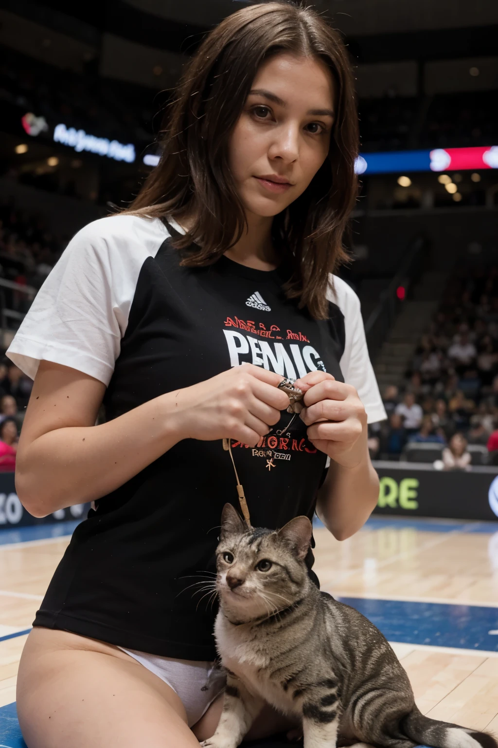 rata con playera sosteniendo un reloj de arena
