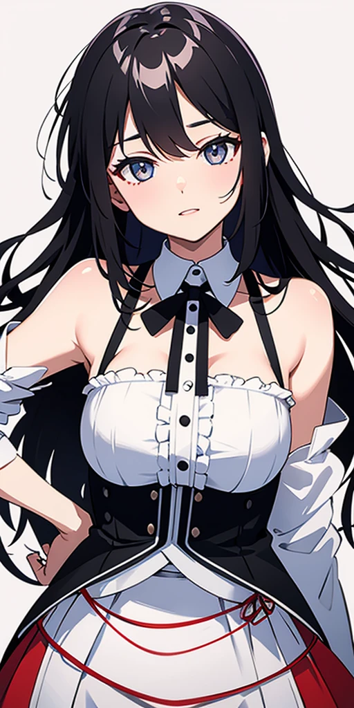 boy's head between big breasts, girl press her breasts against head of boy, girl has big breasts, girl is taller than boy, girl is smiling, boy struggles between her breasts, breasts smoother