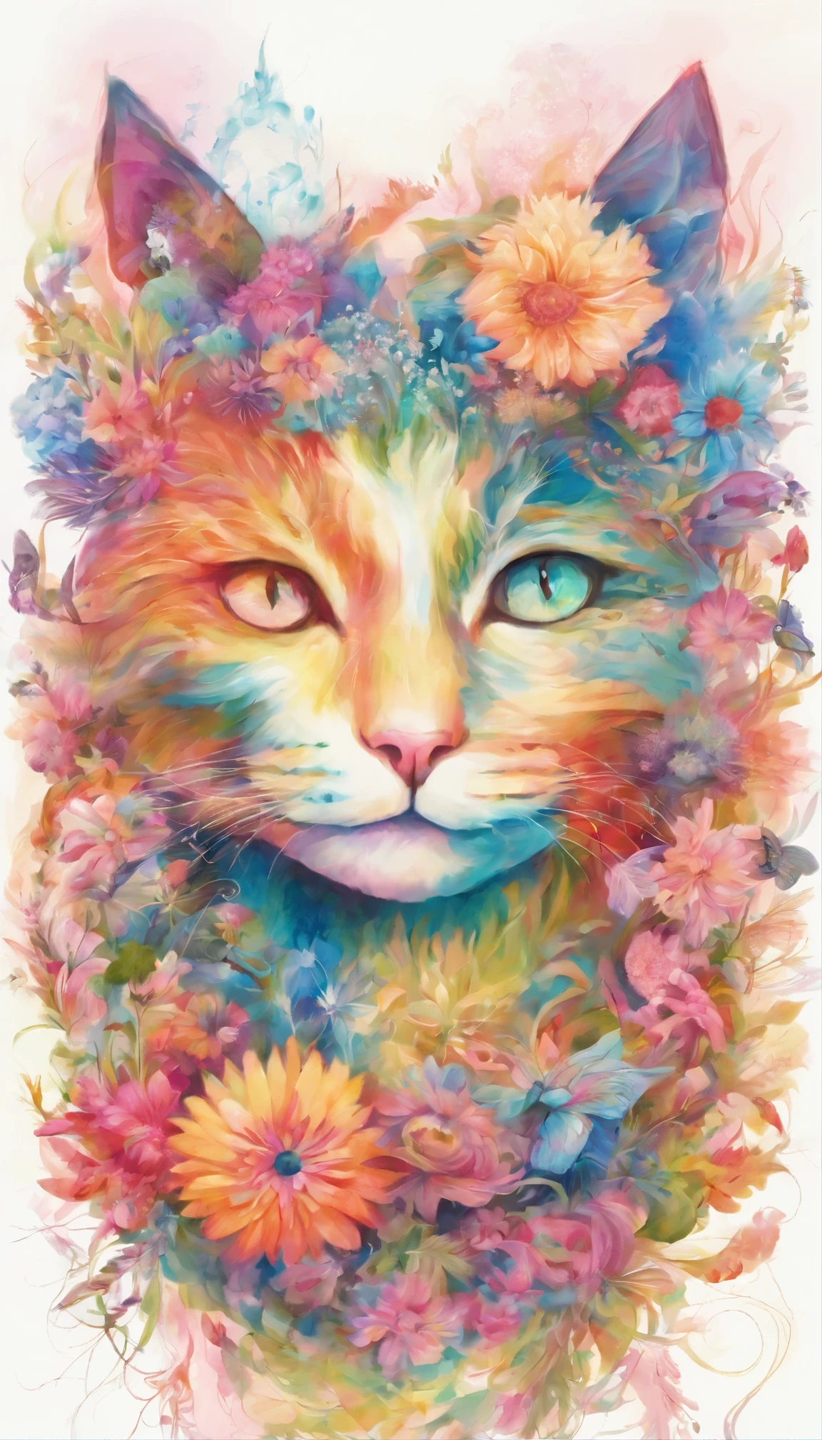 Flower cat