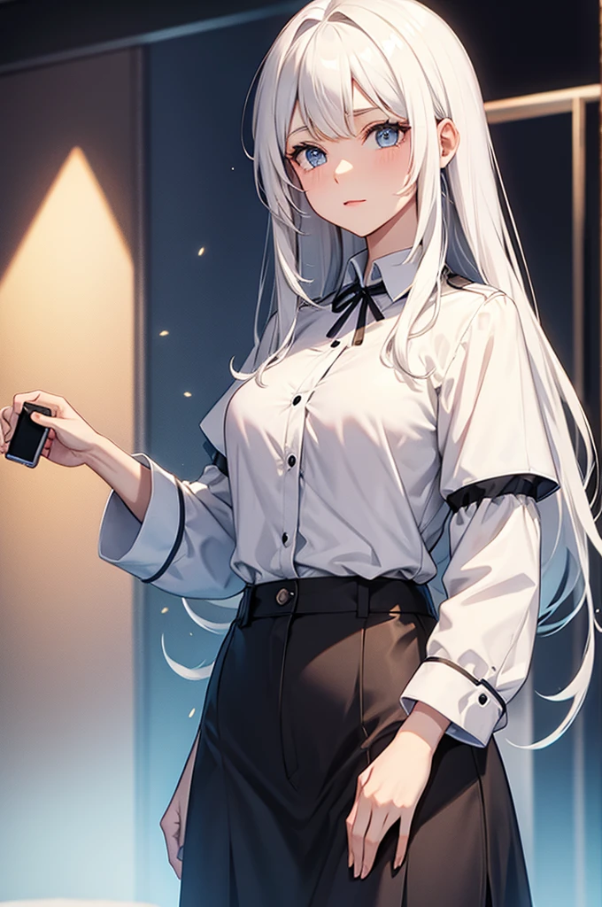 white hair