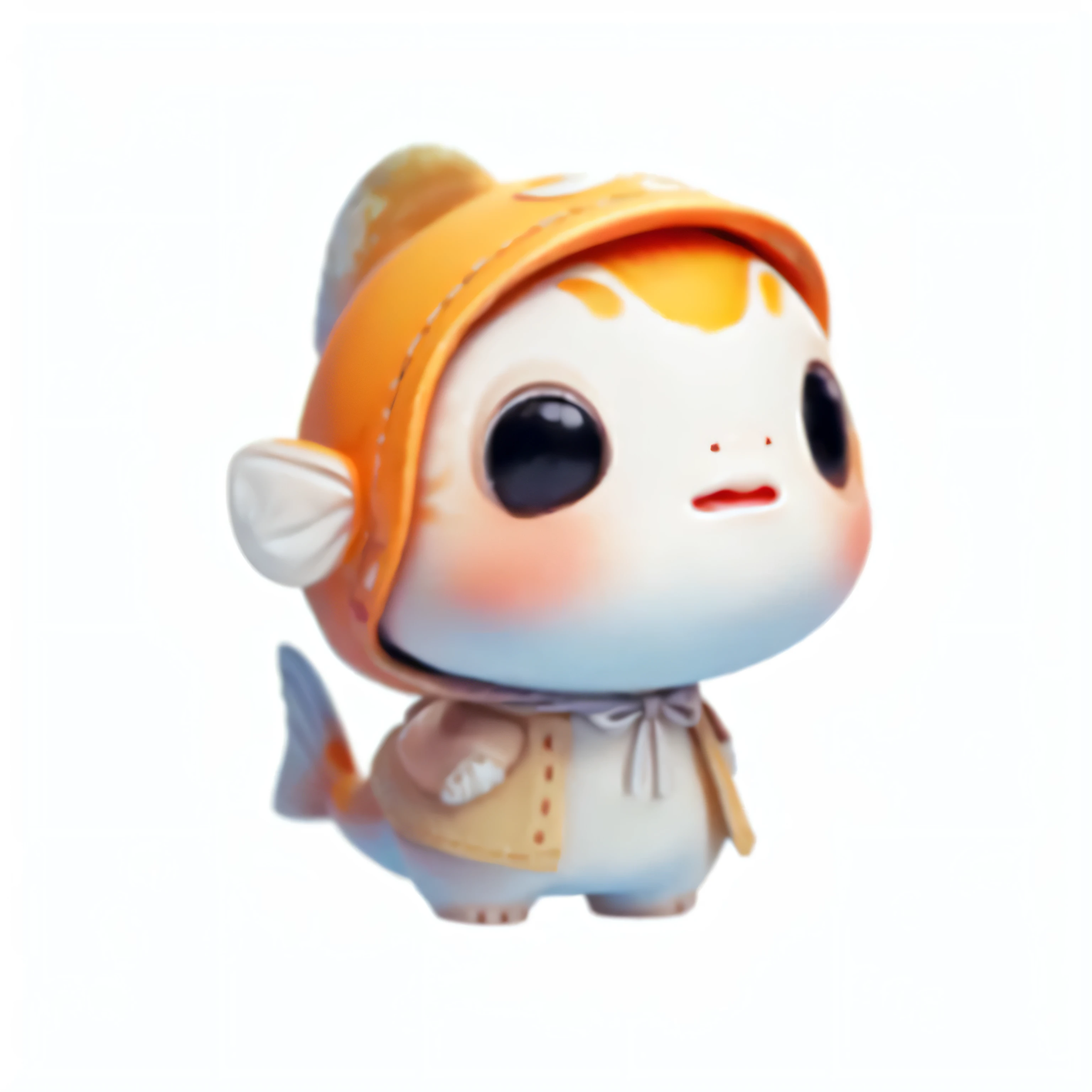 (best quality,4k,8k,highres,masterpiece:1.2),ultra-detailed,(realistic,photorealistic,photo-realistic:1.37), close-up of a toy wearing a hat, artwork in Guweiz style, solemn, iconic, vivid colors, official art piece, guweiz, adorable character, 3D icons for mobile game, home, no blurriness, promotional art, solid colors, Wolop : : 5, whoa, Loish-inspired van Barle.