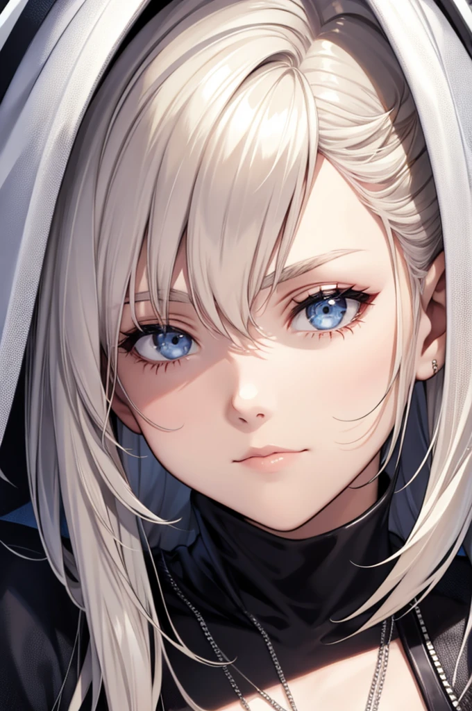 platinum blonde hair
