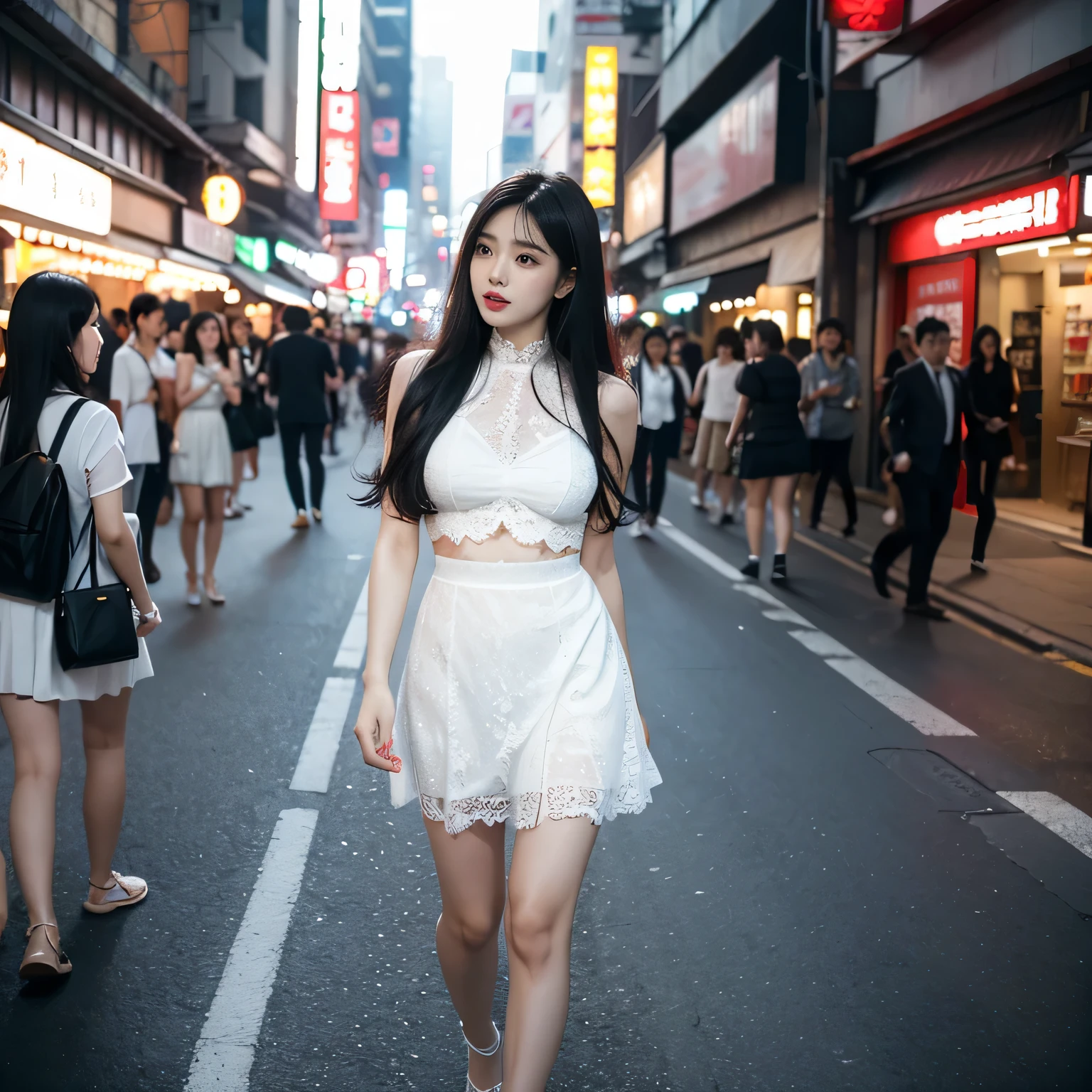 ultra-detailliert、masterpiece、top-quality、超A high resolution、8K high image quality、Photogenic clarity、A detailed eye、gradients、perfect anatomy body proportions ,hard disk、nffsw , Nikon Z9 80mm Lens , masutepiece、Model stand type legs、Pantyhose up to the waist、Pantyhose up to the waist、Crouching、light black lace pants、Tiny panties、White tight t-shirt、white lace dress dress、(((See all panties)))、A(((i#39;i#39;i'i'i'i'i'i'i'i'i'i'i'i'i'i'i'i'i'i'i'i'i'i'i'i'i'i'i'i'I'm definitely wearing a skirt)))、(((Lift skirt hem)))、panties focus、Detailed lace panty pattern、Plain white panties、(((Lifting skirt while standing to show off panties to camera)))、(((美しいAライメントと真っ白な歯)))、(((Lift the skirt bigger and bigger,、Show your panties to the camera)))、Ultra slim body Gcup bust、Body shape of slim model、Beautiful posture、The most popular female employees in the company、50 year old mature woman, Woman、Sparkling eyes、Shiny lips with lip gloss、Two sisters、Twosome、Sister、Female in her 30s, ((At the night market)),everyone looks different、a smile