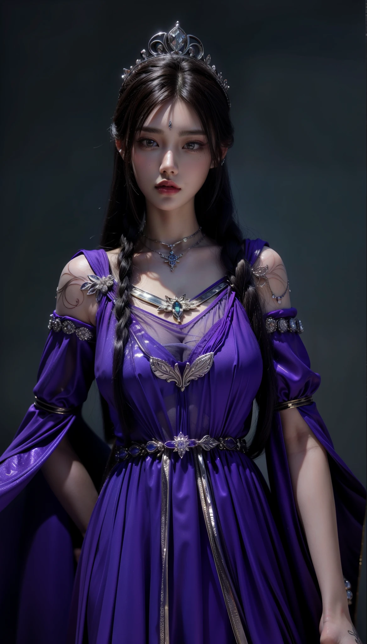 Royal sisters,Exquisite eyes,Frozen queen,Put the crown on your head,Detailed facial expressions body,tall and big,Gorgeous,Leg length,4K,HD,Sensual,Translucent lace,白皙complete picture,Pretty Face,Little cherry mouth,Beautiful and delicious(3D Royal sisters),complete picture,Glossy Gel Coat,Queen in luxurious dress,Crystal Gem Crown,Necklace jewelry,Black tattoo(whole body),The tattoo is very three-dimensional,Gorgeous and intricate tattoo designs,tattoo queen,8k超HD,Ultra-clear portrait,Angel Wings