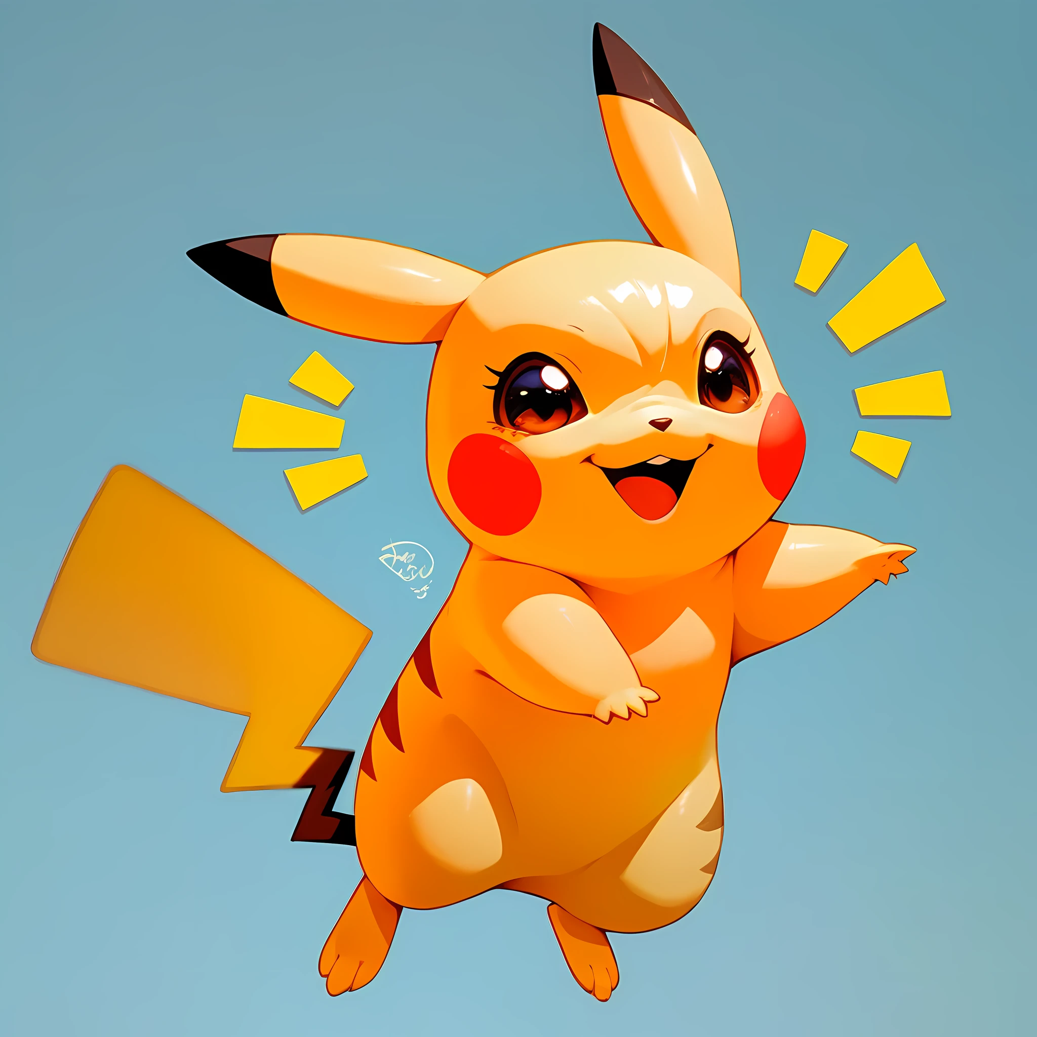 score_9, score_8_up, score_7_up, Pikachu pokémon, cute background