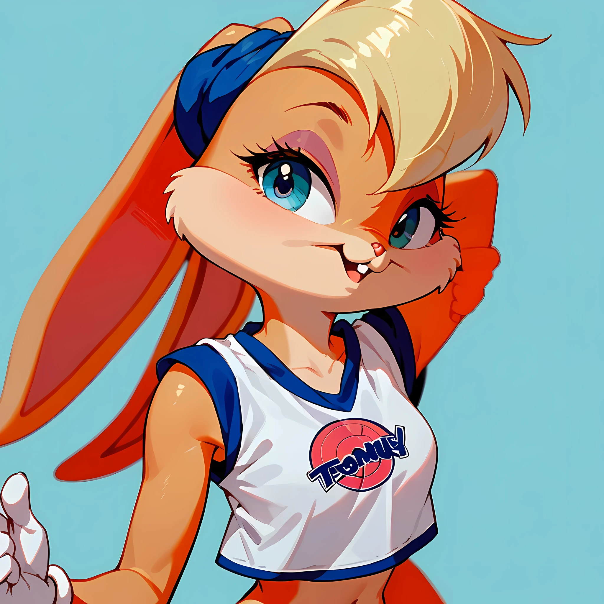 score_9, score_8_up, score_7_up, Lola Bunny, cute background