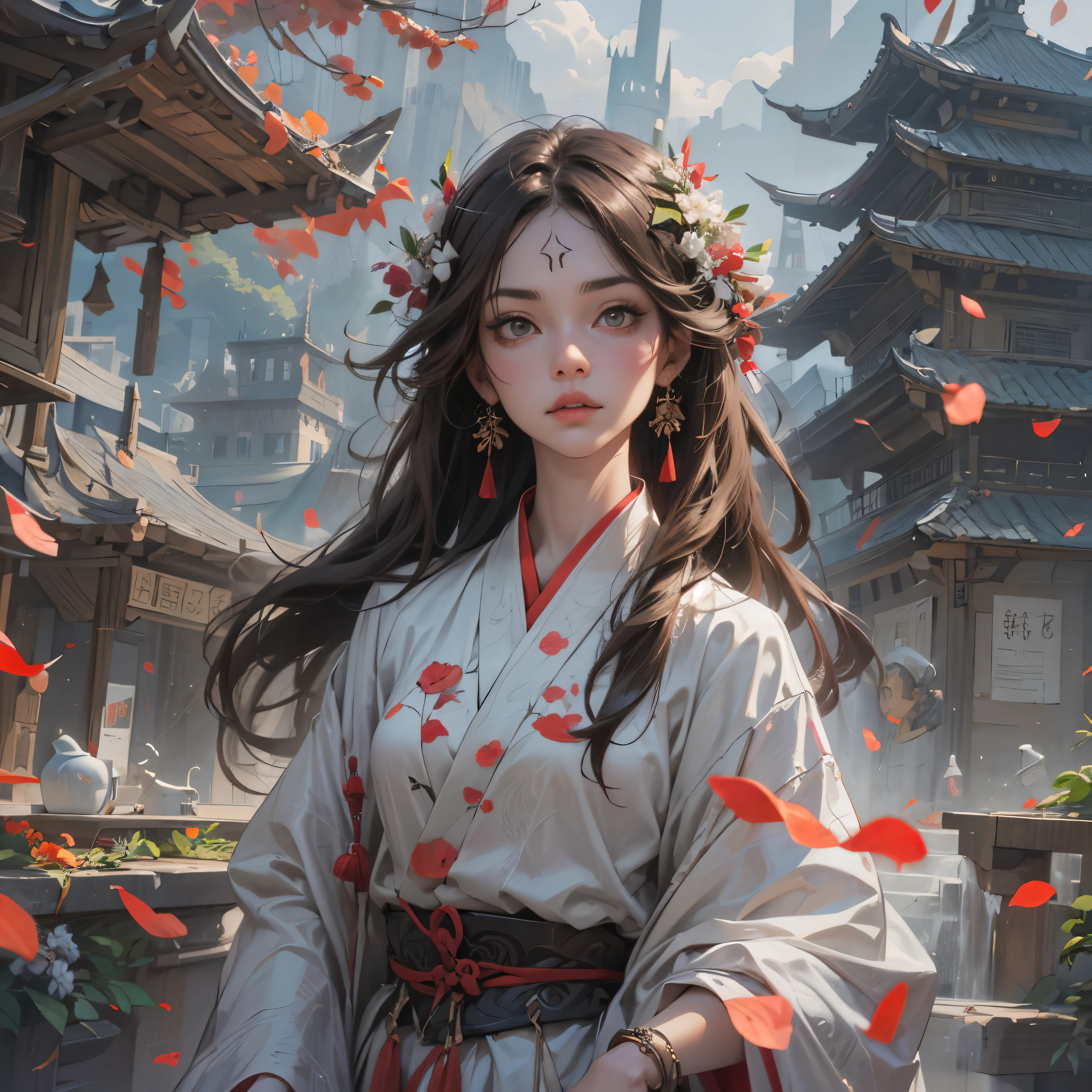 Best quality at best,tmasterpiece,illustratio,an extremely delicate and beautiful,The is very detailed,CG,unity,8k wallpaper,astounding,finely detailled,tmasterpiece,Best quality at best,offcial art,Very detailed CG unity 8k wallpaper,absurderes,Incredibly Ridiculous res,hugefilesize,ultra - detailed,A high resolution,The is very detailed,Beautiful detailed girl,very detailed eyes and faces,beatiful detailed eyes,light in face,(Hanfu:1.1),1girll,full bodyesbian,full bodyesbian,shot of,,tmasterpiece,1girll,solo,brunette color hair,white dresses,,white thighhig,lake,dampness