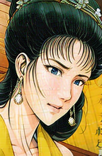 {best quality}, {very aesthetic}, {ultra-detailed}, {best illustration},Suikoden,Mrs. Lin,NSFW,mature female,{full_nude},{full_body},big breast,big nipple,Pubic hair of the same color as the hair,red cheek, embarrassed, Frightened expression,Looking down,skinny, Undressing, sex, girl lying on the bed,chinese traditional style bed,
