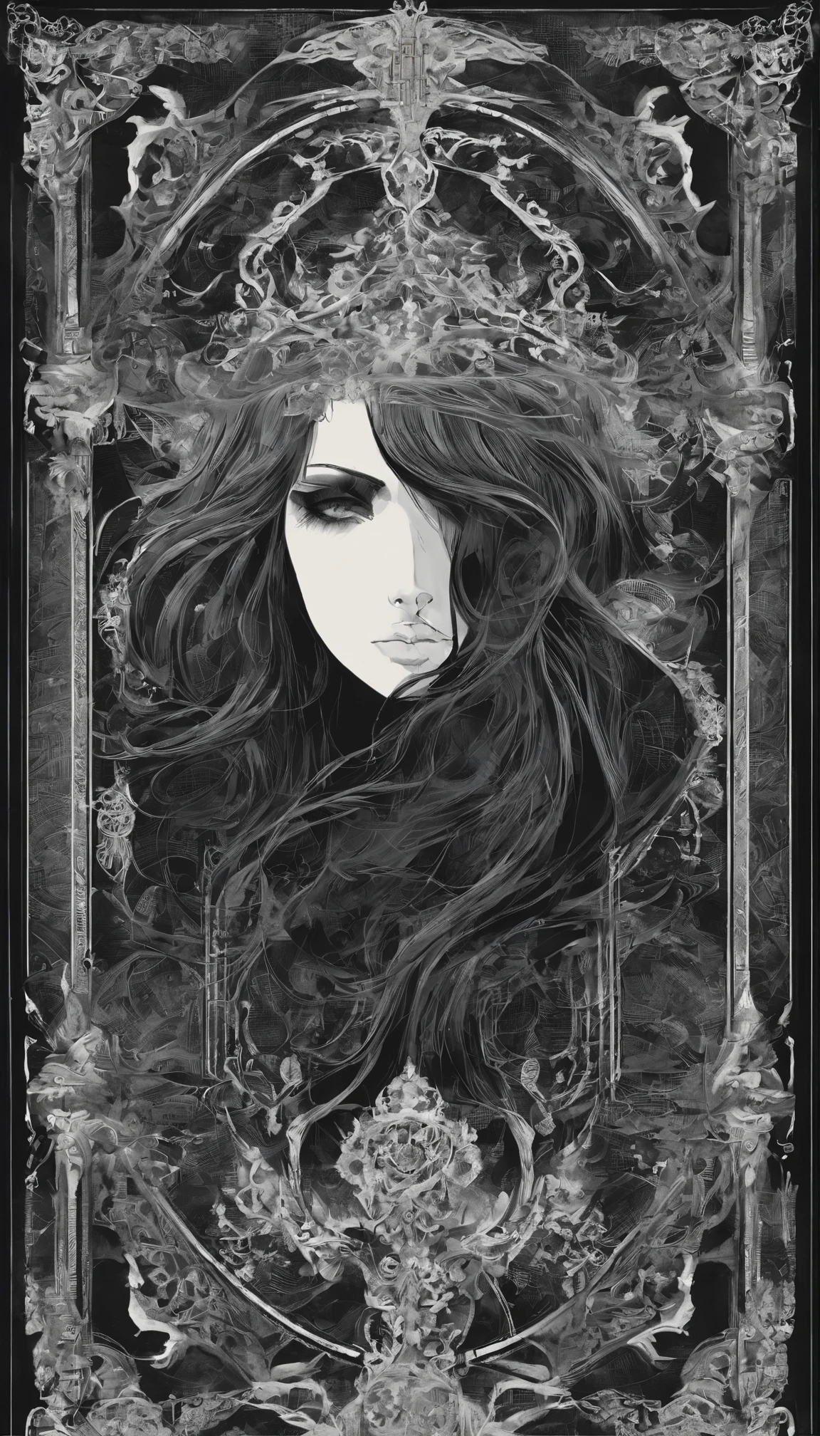scary, Dark and mysterious interior design, Depth of Field, One person&#39;s point of view, top quality, high resolution, Very detailed, Ultra HD, focus on eyes, Retro Style,  (Silver Hair: 1.1), (Silver Eyes: 1.1), big eyes,(Chest fluttering:1.4), Light, Tyndall phenomenon, 强烈的Light照射进来, Fallen Angel, black wings, Castlevania, Arucardo, male persons, Victorian Antique Clothing, 27 years