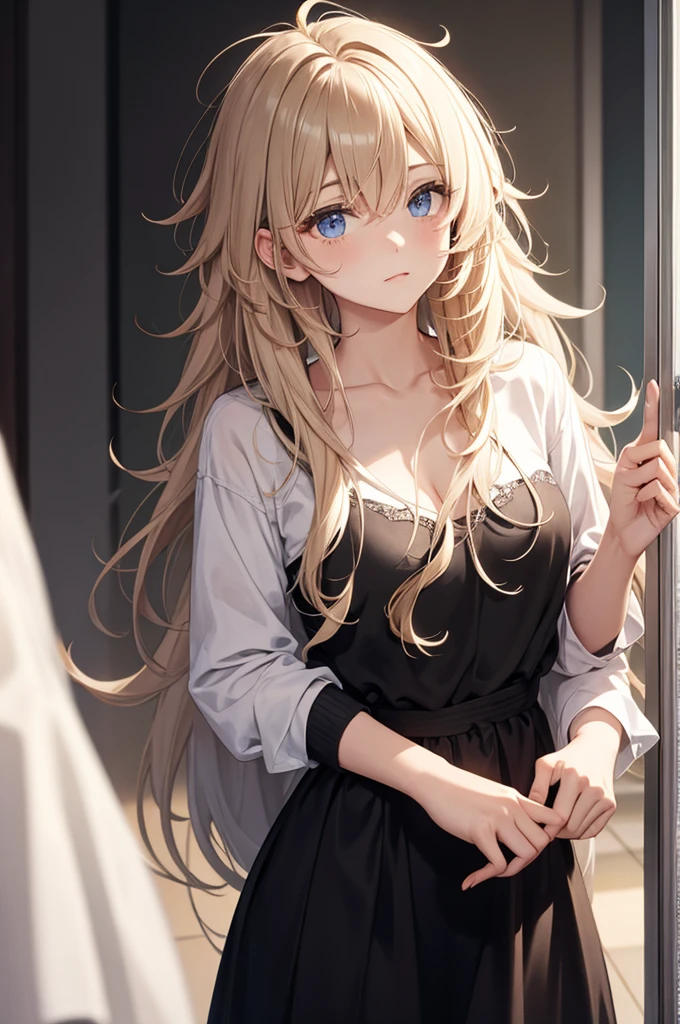 messy hair