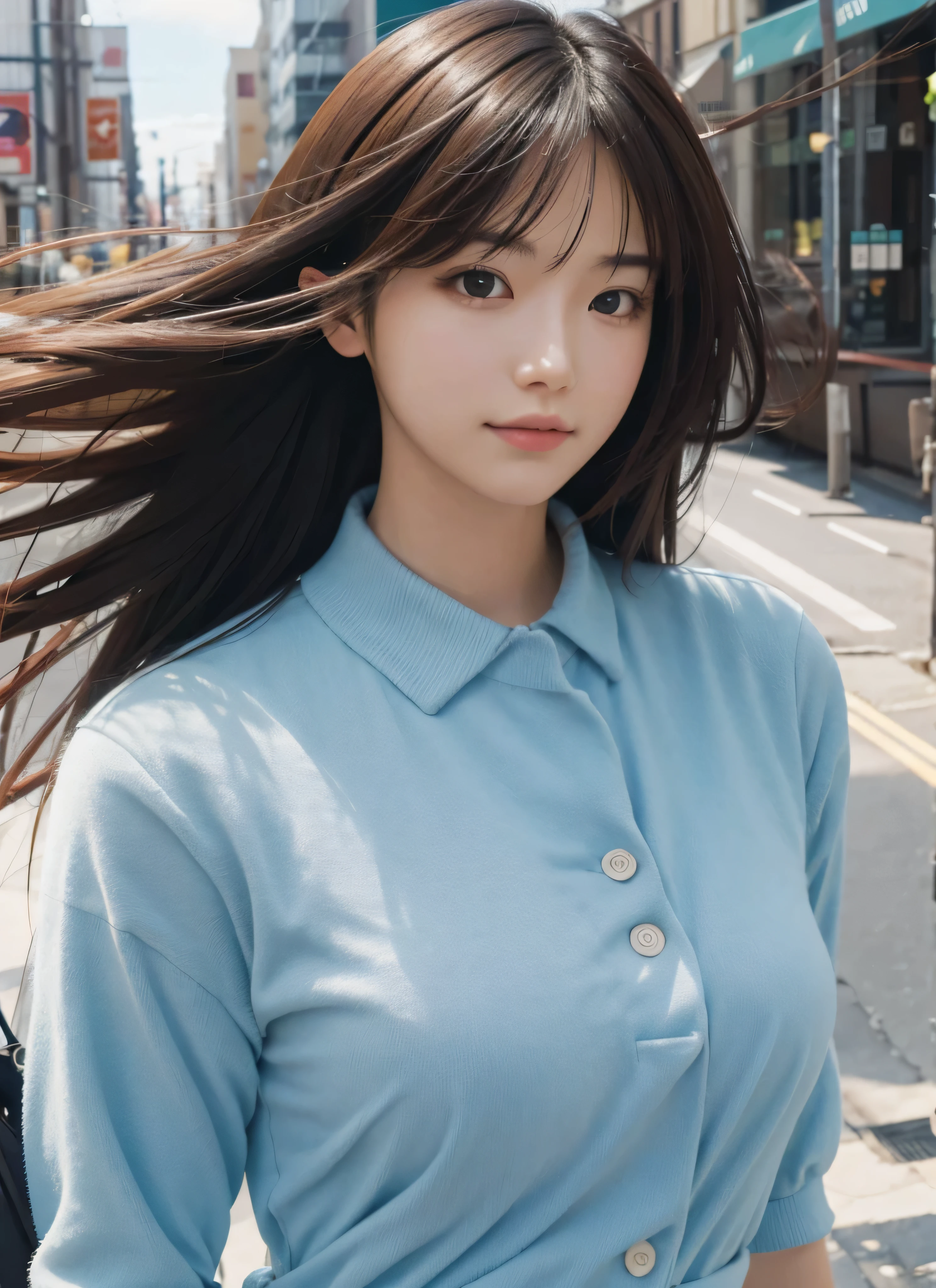 (best-quality:0.8),
(best-quality:0.8), perfect anime illustration, extreme closeup portrait of a pretty woman walking through the city