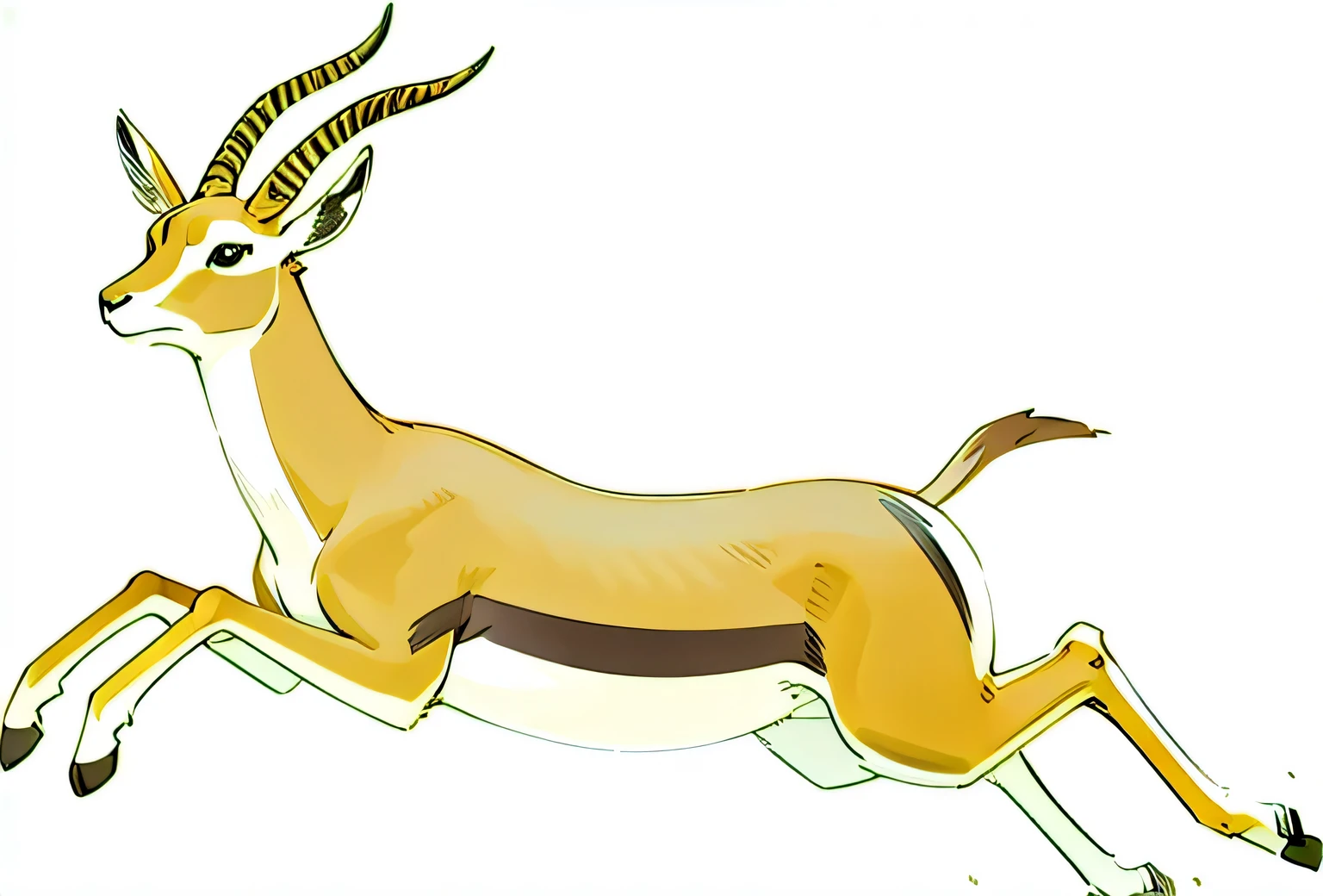 Antelope jumping。HD，masterpiece，Animated wallpapers，Shinkai Makoto