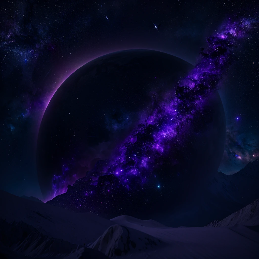 purple epic cosmic storm, com fundo de nebulosa, (hiper-realista), (obra de arte), Interestelar, Galaxy, 8k --altura 768, protetor de tela impressionante