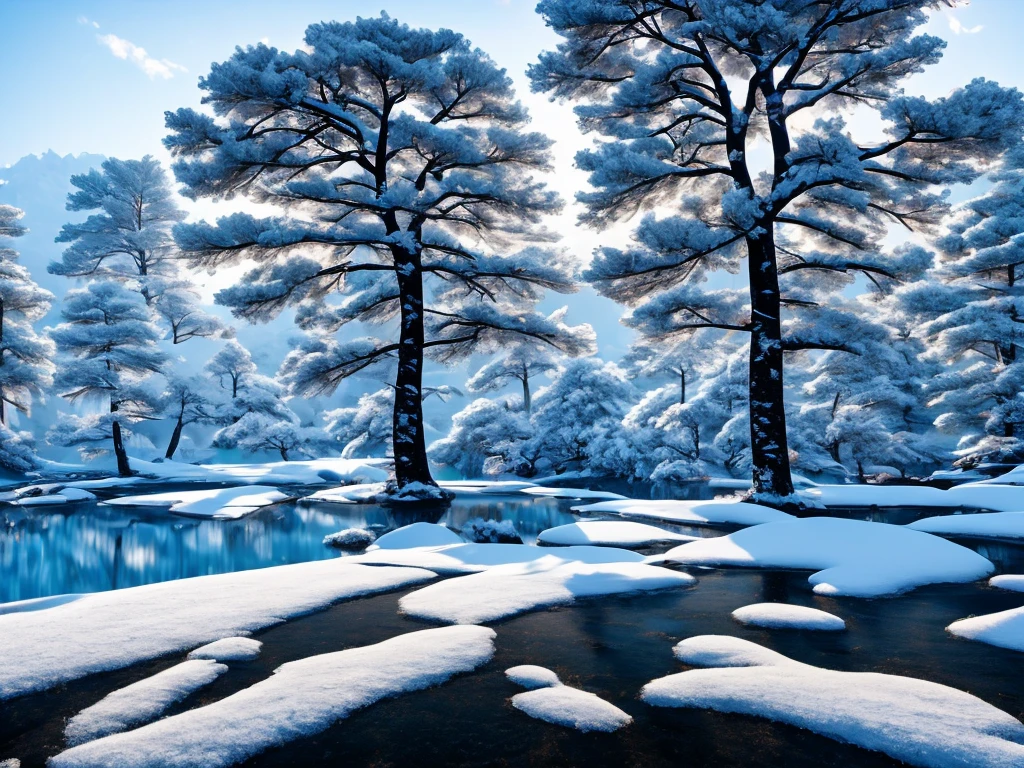 Rime：2.0，snowy days，Snowy forests，（Rime in Jilin, China）