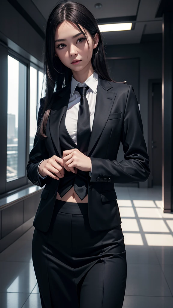 She stands next to her desk in the office、Wearing a black formal blazer、(((Wearing a black miniskirt)))、I am an OL.、Because it is a little hot indoors、(((Lift the miniskirt yourself to cool off)))、(((lift up skirt:1.2)))、(((Showing panties)))、(Pink Panties:1.3))、Panchira Shot、extremely detailed CG Unity、top-quality、8k wallpaper、hight resolution、(realisitic:1.2)、(photographrealistic:1.4)、Realistic、(Best Quality:1.4)、Cowboy Shots、K-pop idols、22year old、Beauty Department、Double eyelids、extra detailed face、extremely detailed eye、highlydetailed skin、Shyness、Short straight hair、Pattsun bangs