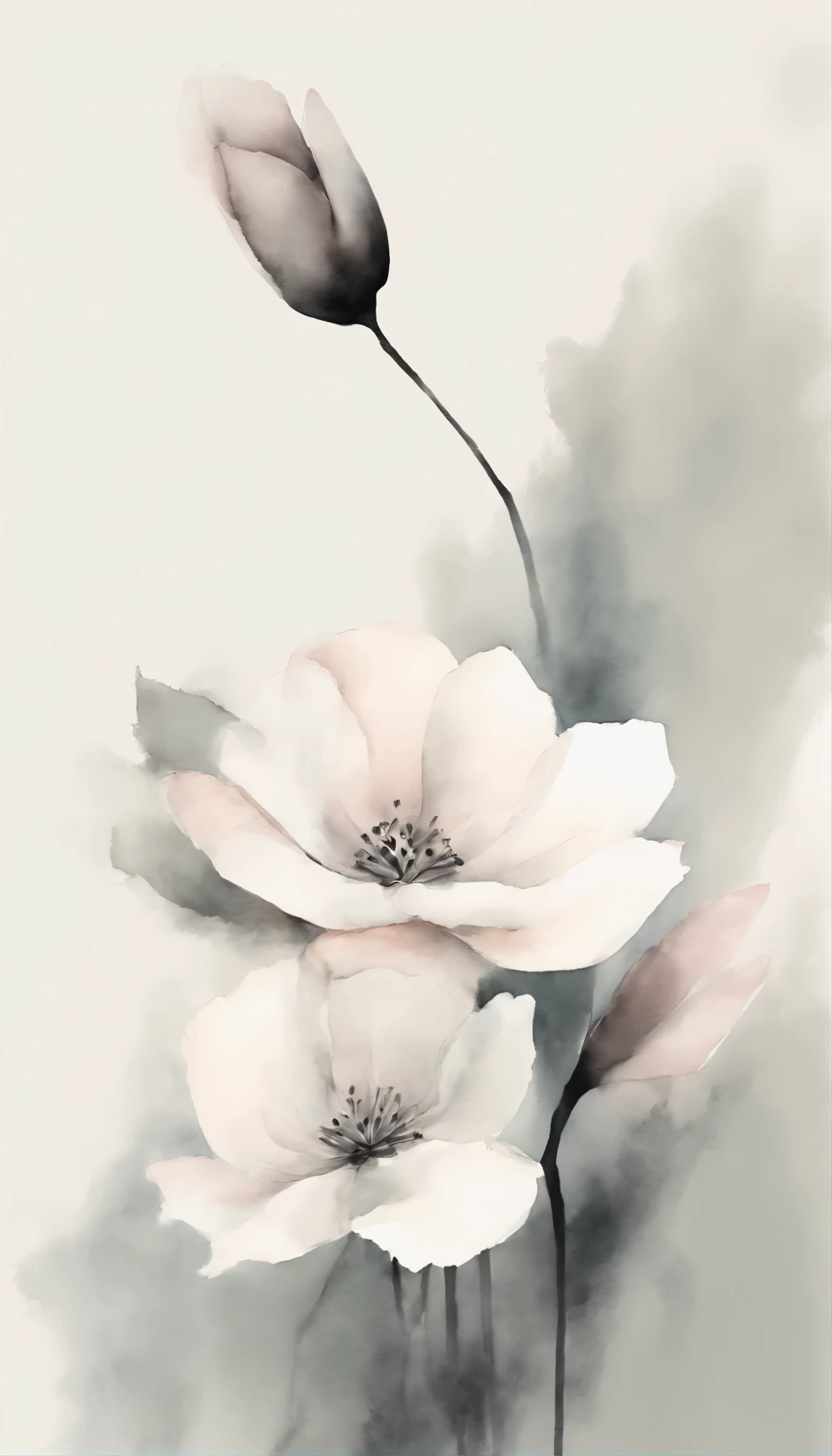 ((materpiece)), ((best quality)), ((high-res)), ((Ink wash)), ((artist)), ((extremly details)), beautiful flowers, pastel colors