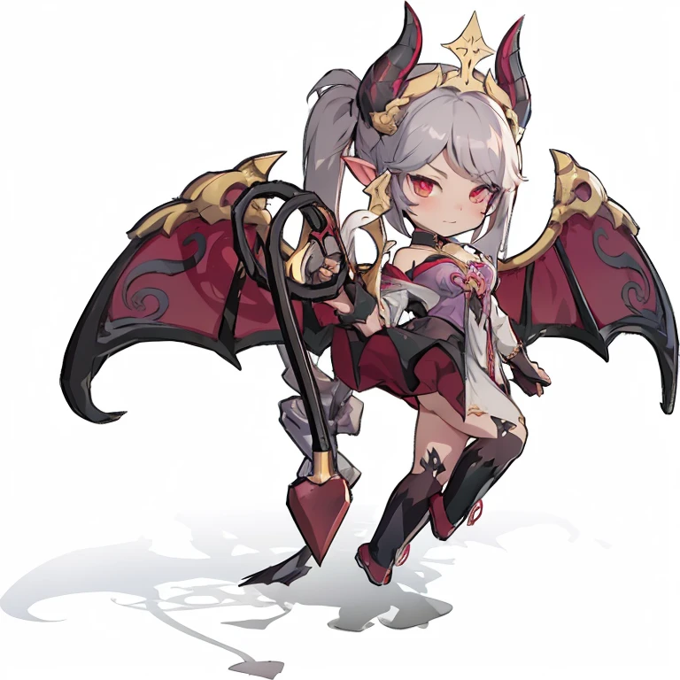 anime girl holding a whip on a blue background, 拥有Succubus的翅膀,Mika Kurai Devil, Succubus, Jess Mo, Demon anime girl, Onmyoji, beautiful Succubus, Enchanting Girl, Onmyoji detailed art, Onmyoji portrait, Ramlethar Valentine's Day, Mala Demon, Holy Necromancer Girl, Succubus in tight short dress