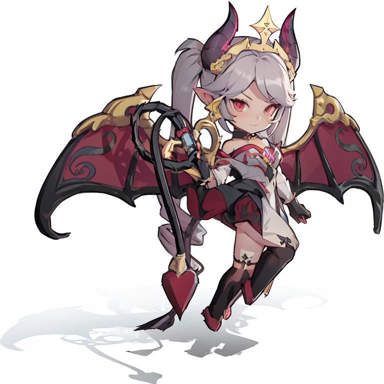 anime girl holding a whip on a blue background, 拥有Succubus的翅膀,Mika Kurai Devil, Succubus, Jess Mo, Demon anime girl, Onmyoji, beautiful Succubus, Enchanting Girl, Onmyoji detailed art, Onmyoji portrait, Ramlethar Valentine's Day, Mala Demon, Holy Necromancer Girl, Succubus in tight short dress