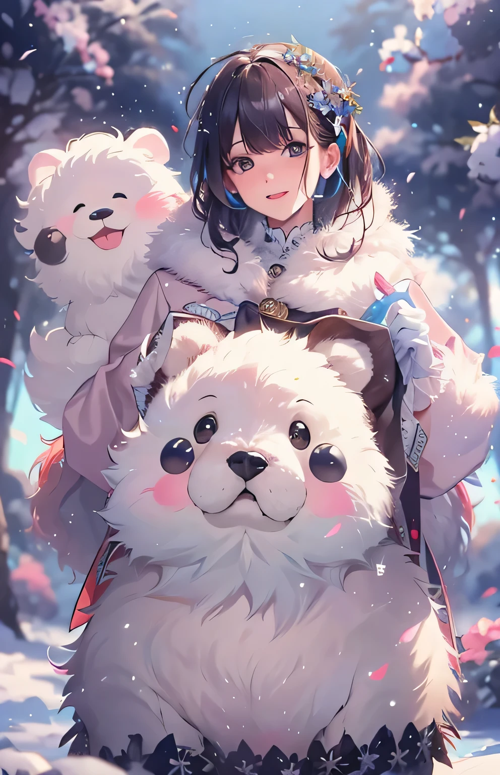 ((highest quality)), ((masterpiece)), (Get used to it), Shirokuma , fluffy , Like a doll ,