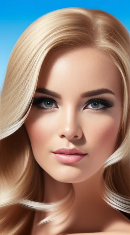 mulher arafed com longos cabelos castanhos e um top bronzeado em um fundo branco pintura digital fotorrealista, pintura digital realista, pintura digital ultra realista, rosto bonito fotorrealista, foto retrato suave 8 k, pintura digital hiper-realista, pintura digital hiper realista, liso. pintura digital, arte digital altamente realista, baixo detalhamento. pintura digital, estilo de arte fotorrealista