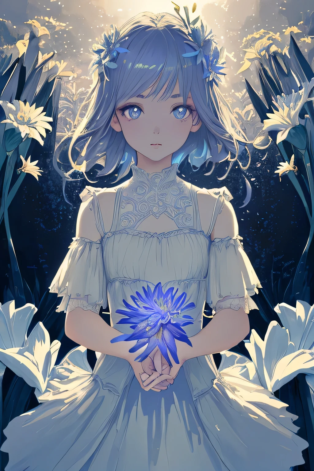 Lily-inspired Aster Pieces, highest quality)), High resolution, 8k, Cinematic Light, High Contrast, Written boundary depth, Strong brilliance, Detailed Background, One Girl, cute, fine grain, Shining Eyes, Detailed Iris,
