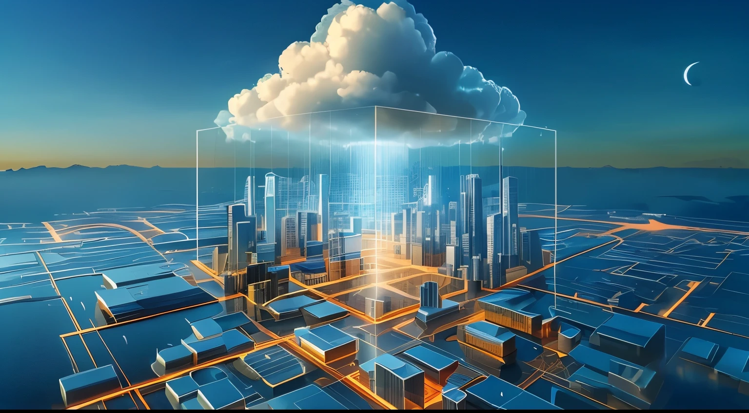 Hong Kong City,城市上方一朵cloud,arafed city in a cloud with a city in the middle, floating city on clouds, cloud, a city in the clouds, clouds and corrupted city behind, cloud server, city in the clouds, cloudpunk, cyber architecture, cloud storage, floating city in the sky, floating lands in-clouds, super defined clouds, volume clouds, concentrated