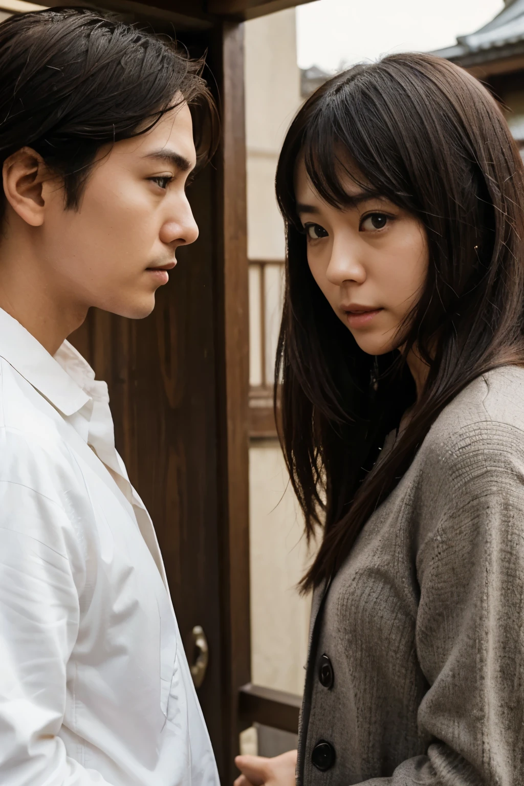 Engaging in deep conversations: I want to have deeper conversations with a man I trust. If a woman initiates a private, deep conversation, it's a sign of interest. Japanese couple character.eyes should look like normal people