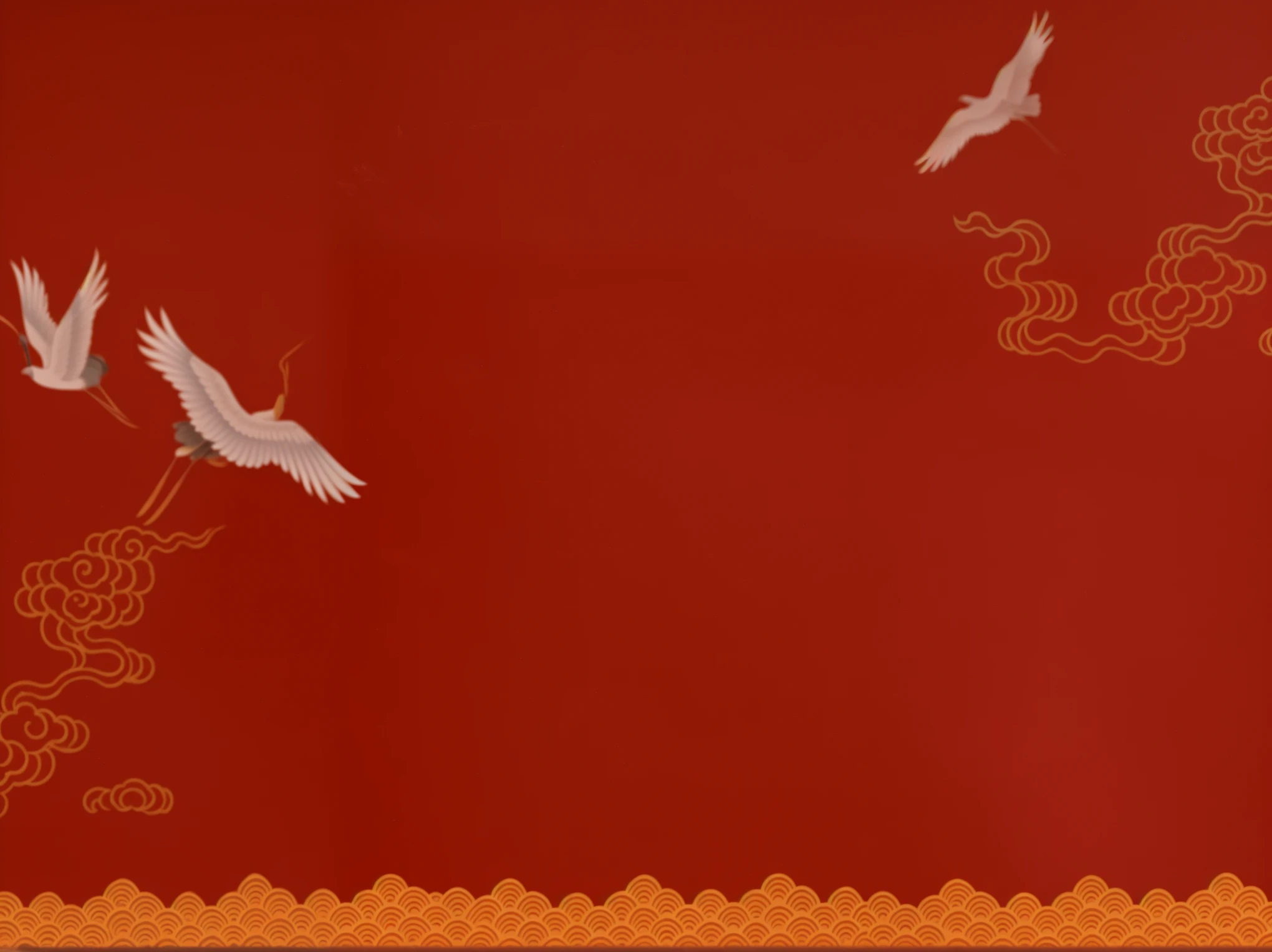 Two birds flying in the sky above a red wall, Temple Background, Red background, Depicting the background of the temple, Inspired by Emperor Huizong of Song, Chinese traditional texture, Inspired by Dongyang Sesshu, 猩Red background, Inspired by Katsushika Oi, Inspired by Ito Jakuchi