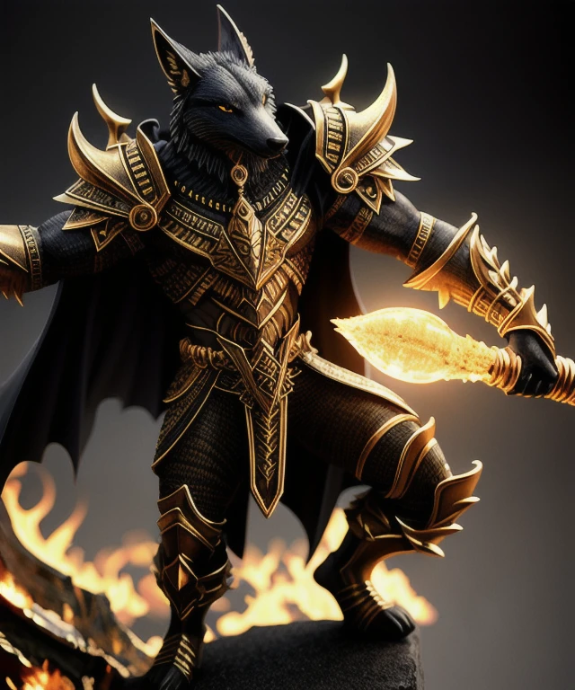 Tooth Wolf、(high quality), Realistic, (oil)
jewelry, (alone),
(Dynamic pose), Towards the right, ((Hell&#39;s Gate)), fire, landscape of hell, (Underworld), (Dark Landscape),
Anubis, Egyptian jackal-headed god, Humanity, Muscular, (holding gold scales), Dynamic pose, Cinematic, Dramatic camera angles, Golden Armor:0.25, black & Gold Cape, (Excellent anatomy), (Good balance), Awards, masterpiece, Centered, 