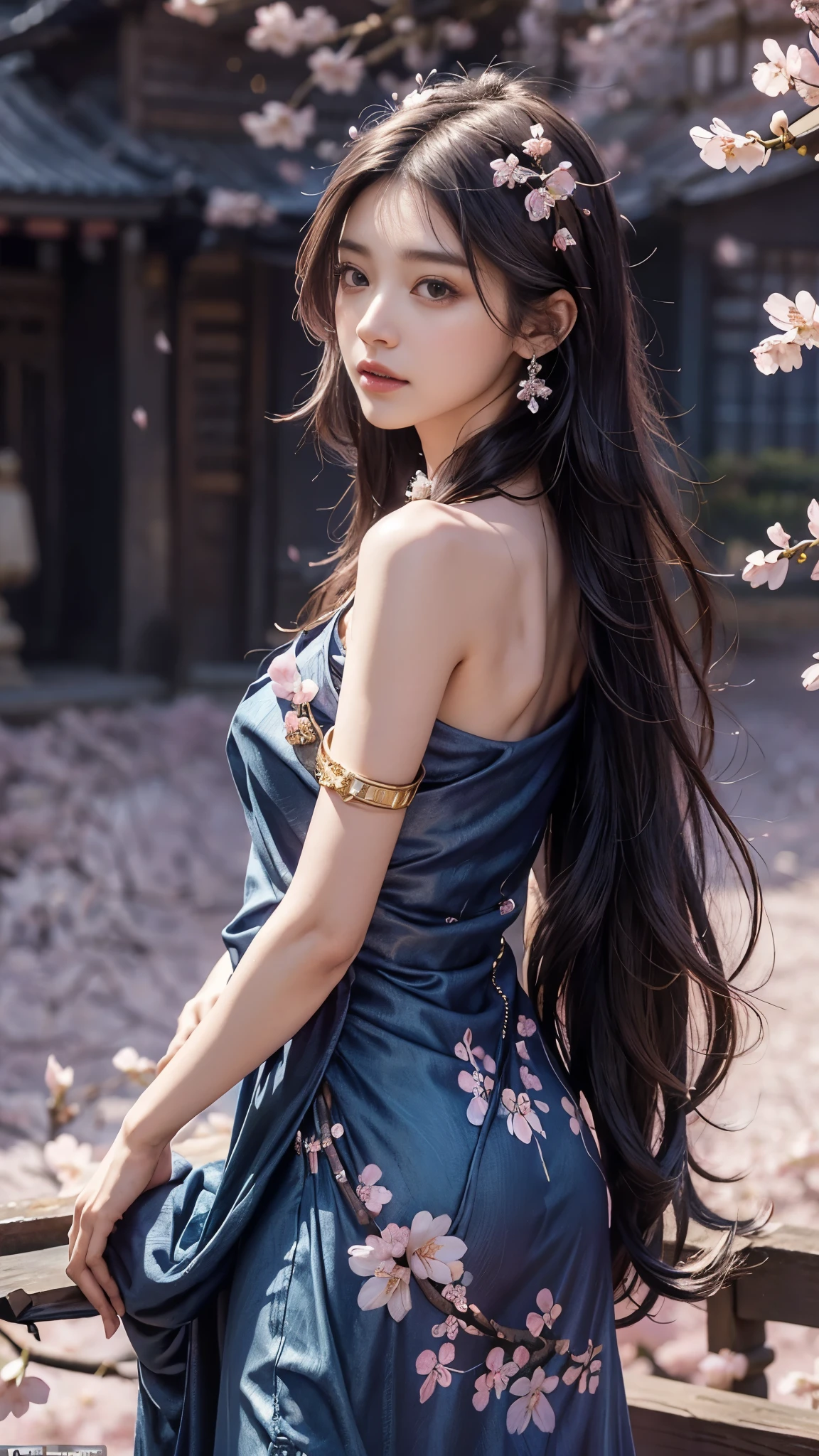 1 girl, long hair, flower, Lisianthus, in the style of Silver and light azure, dreamy romantic work, Silver, Fantastic leaves, playful arrangement, fantasy, high contrast, ink stroke, explosion, exposed, Silver and pink tone impression, abstract, attractive pose,